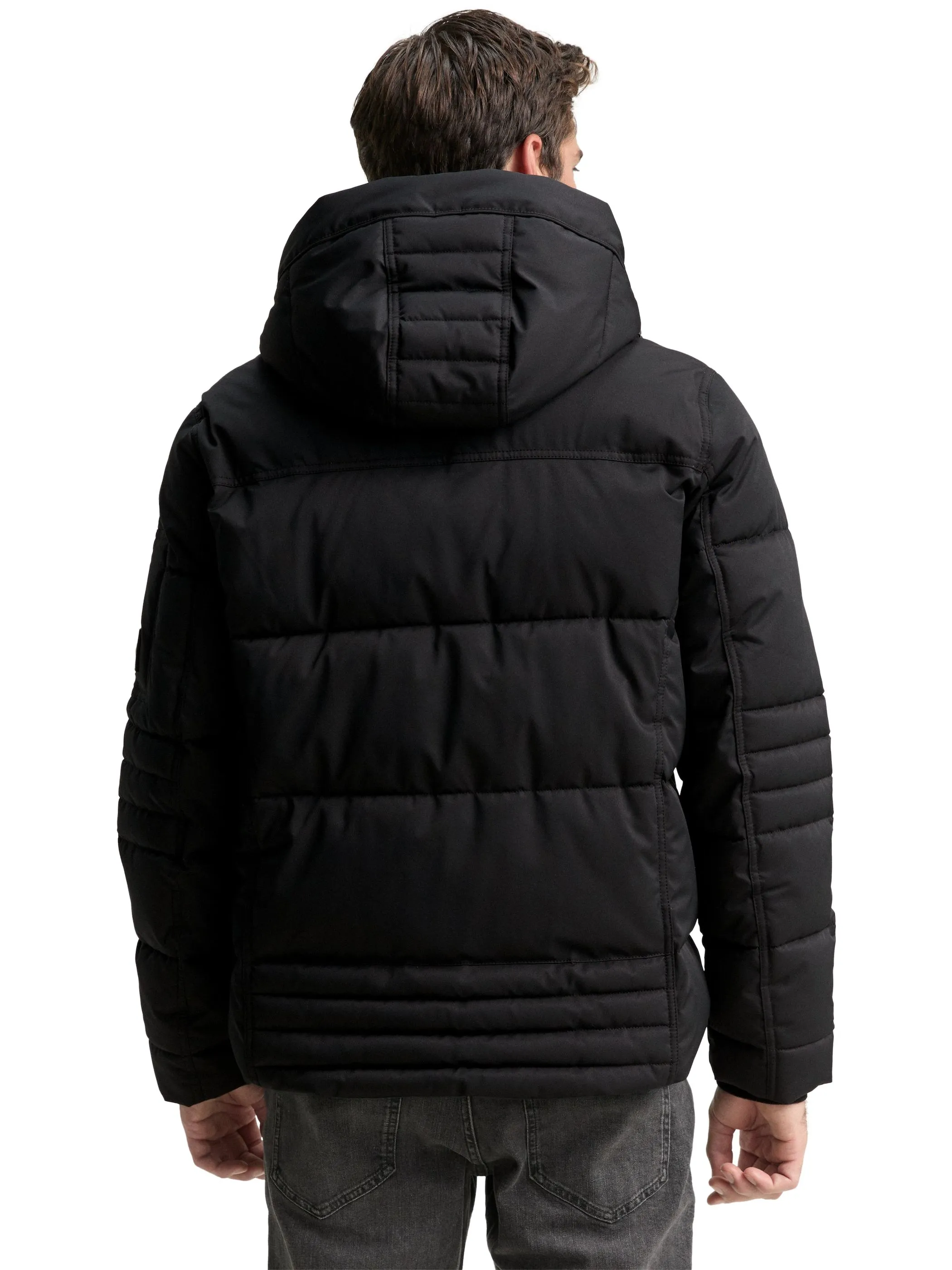 Tom Tailor 1046971 puffer jacket with hood Schwarz 914676 29999 2