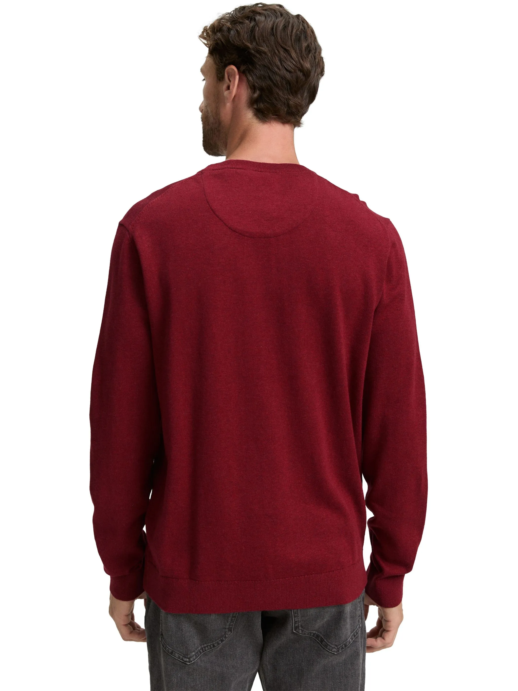 Tom Tailor 1039805 NOS basic crewneck knit Rot 898460 38762 2