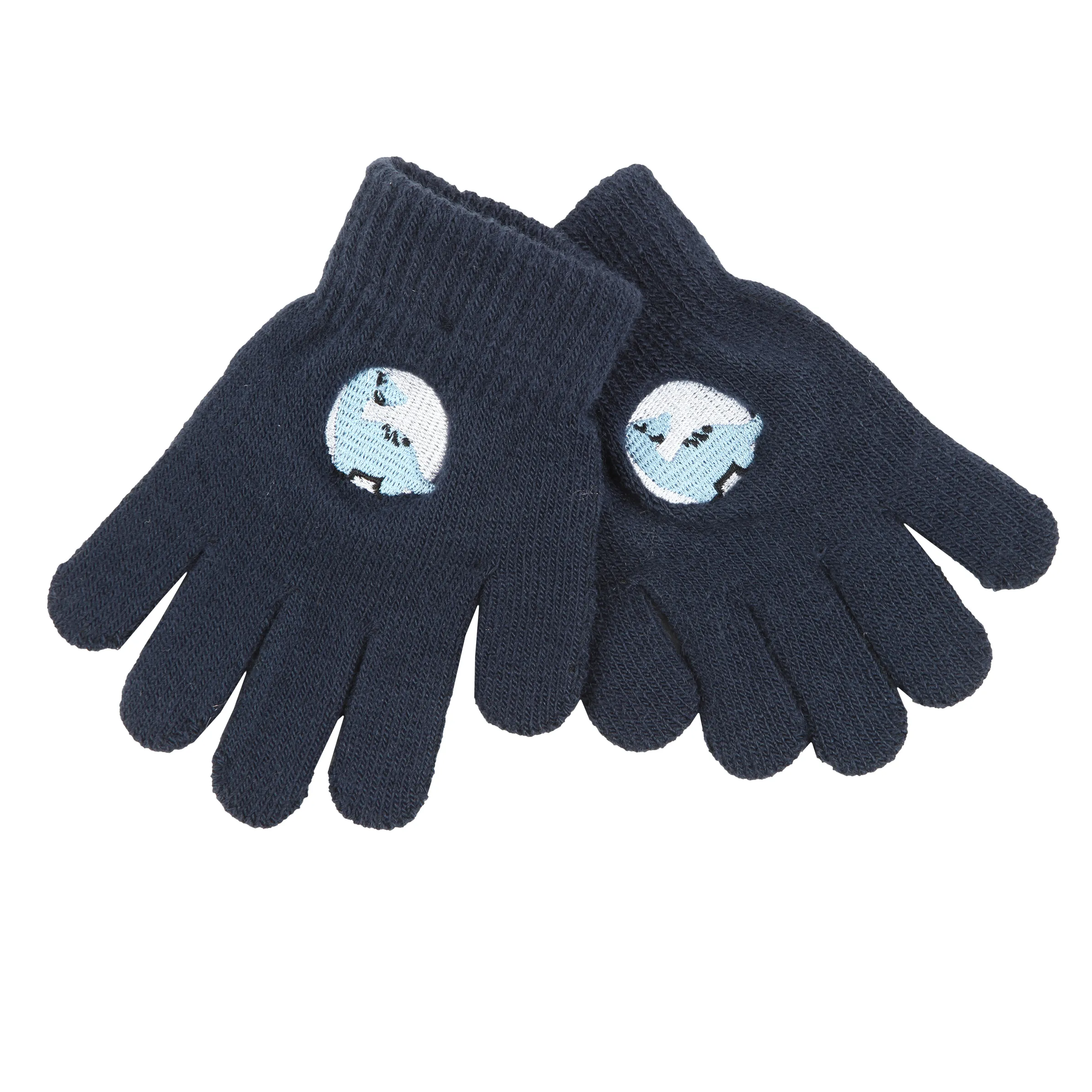 Stop + Go KJ Handschuhe in blau mit Dino Patch Blau 884870 BLAU 2 Stop + Go KJ Handschuhe in blau mit Dino Patch Blau 884870 BLAU 2