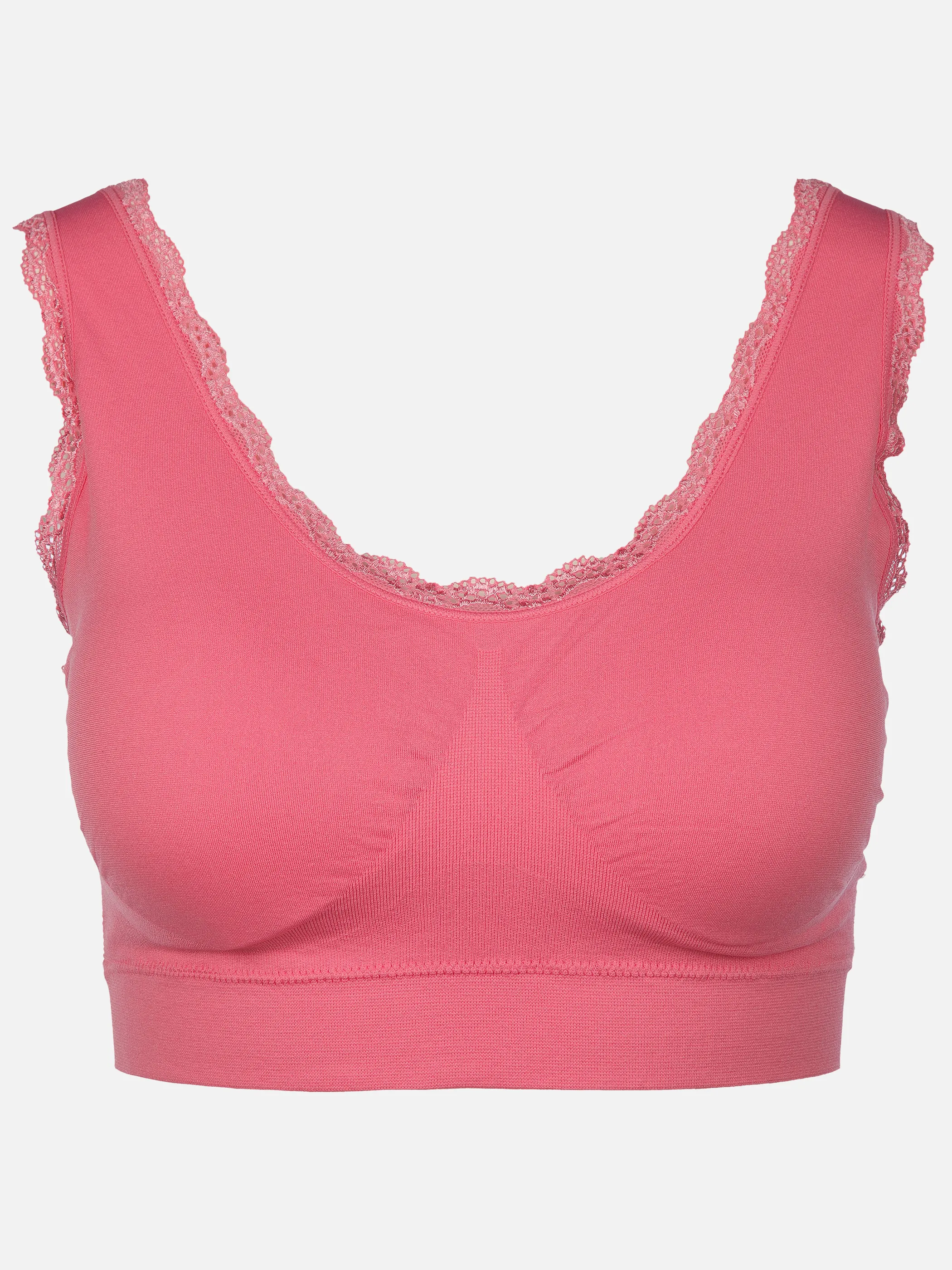 Sure Da. Bustier Seamless mit Spitze Pink 905034 PINK 1