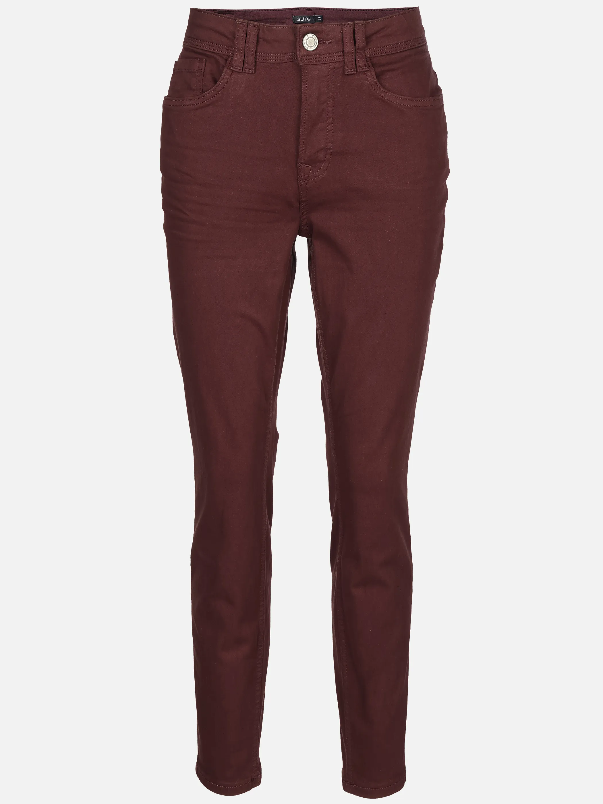 Sure Da-Hose "Tanita" super slim fit Rot 930683 BORDEAUX 1