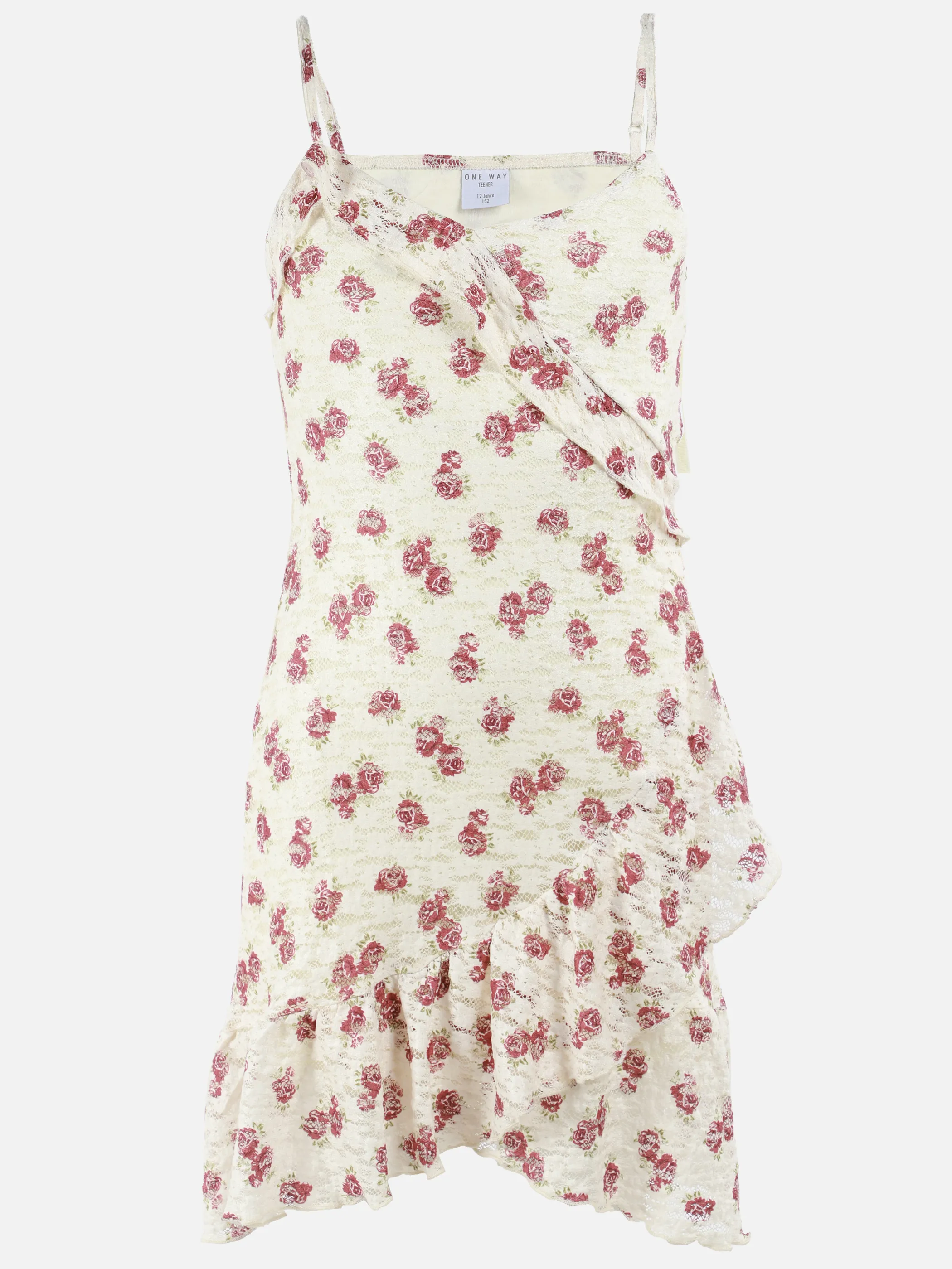 One Way TG Kleid mit Blumen AOP in weiß Weiß 921875 WEIß 1