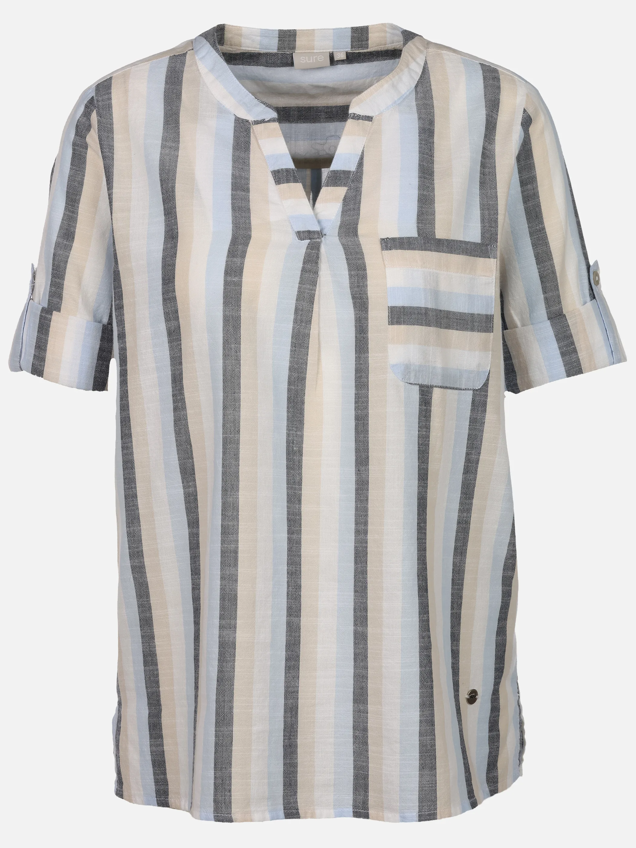 Sure Da-Streifenbluse m. 3/4 Arm Marine 924513 MARINE 1