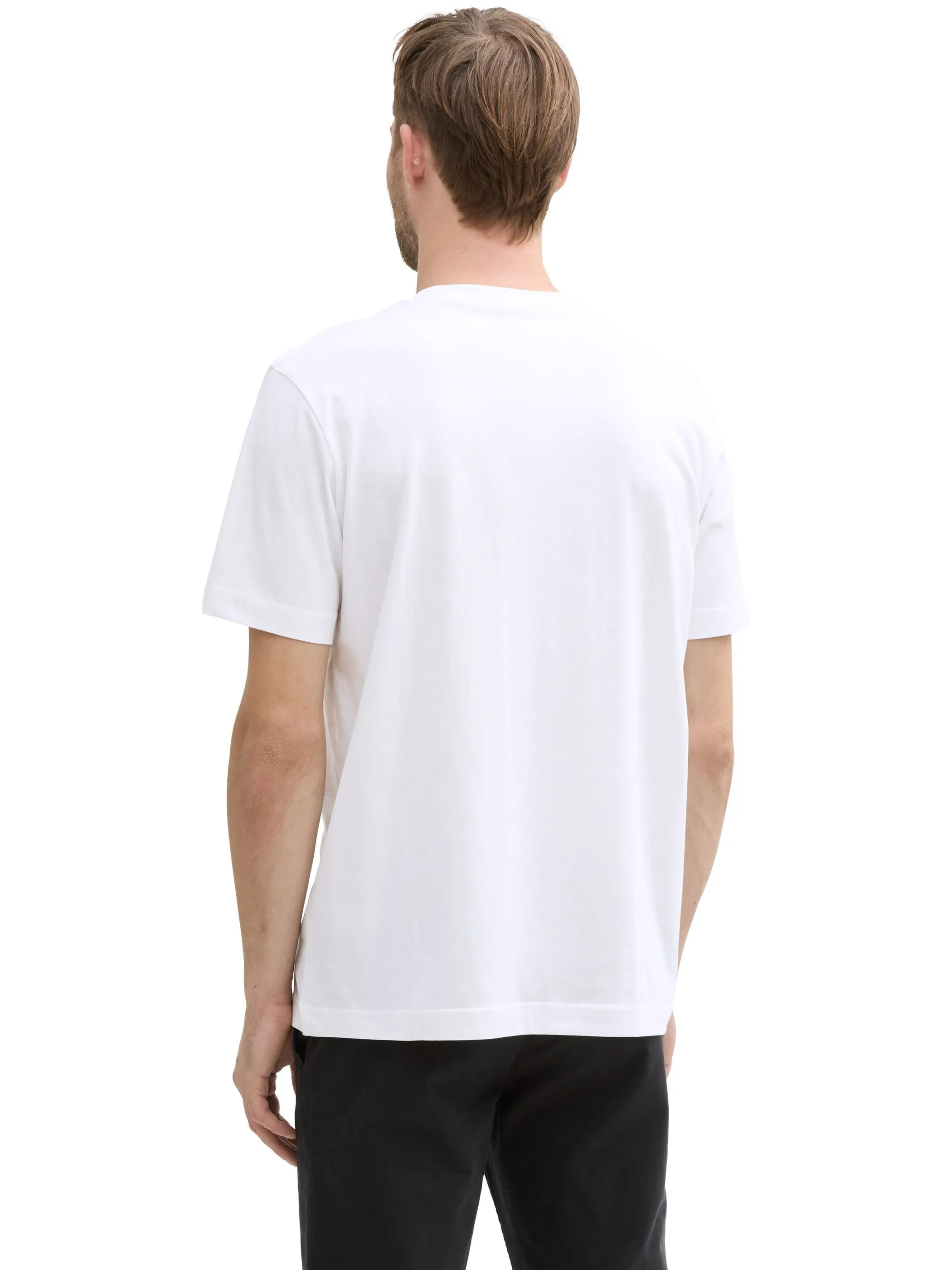 Tom Tailor 1045773 t-shirt with print Weiß 905884 20000 3