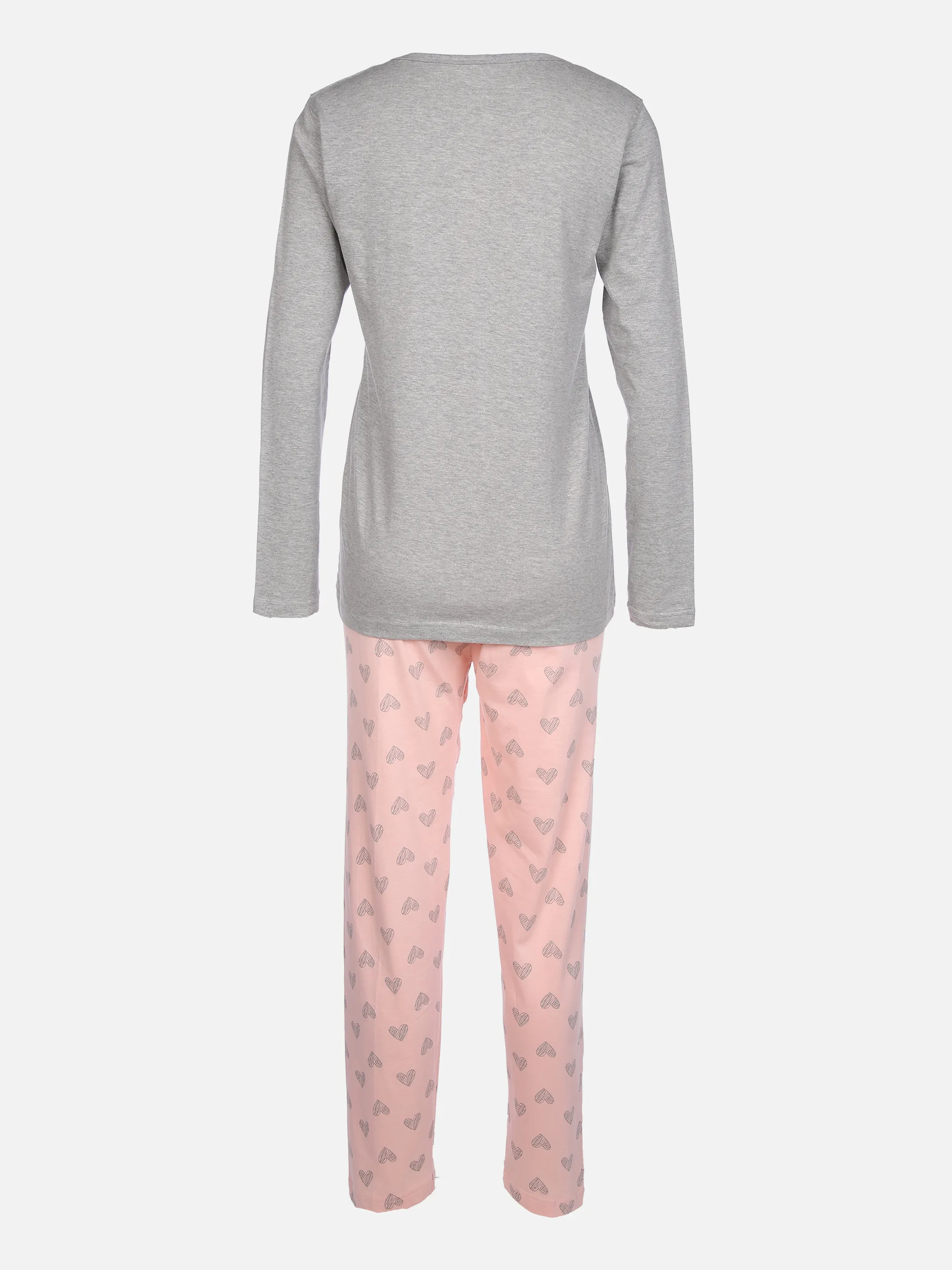 Sure Da. Pyjama AOP Print Grau 858423 GRAU/ROSE 2