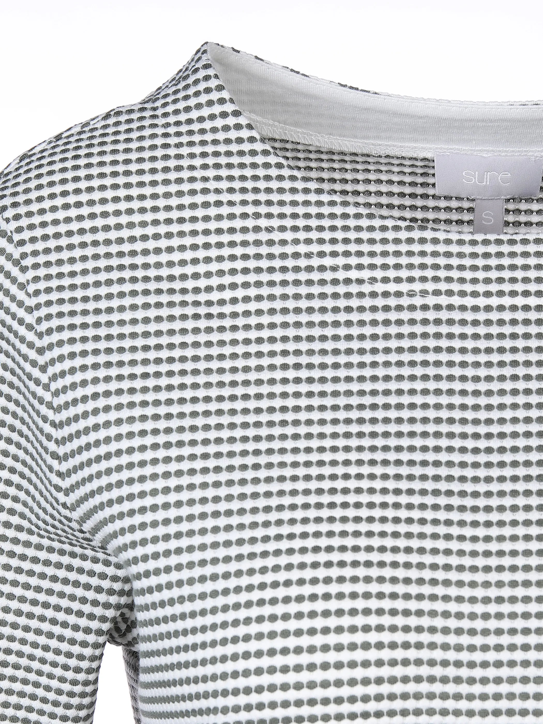 Sure Da-Struktur-Sweatshirt 3/4 Arm Weiß 864399 OFFW./OLIV 3 Sure Da-Struktur-Sweatshirt 3/4 Arm Weiß 864399 OFFW./OLIV 3