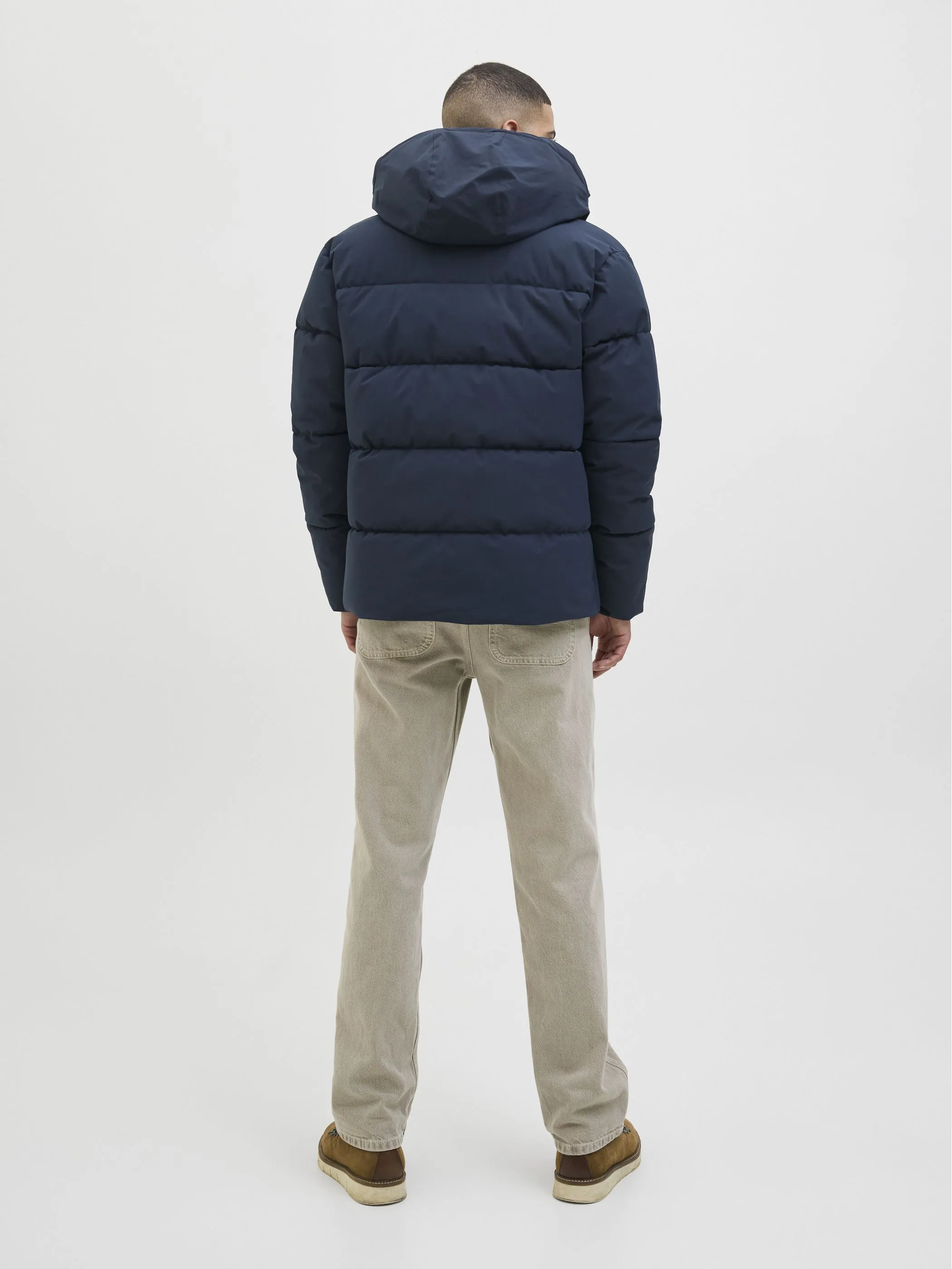 Jack Jones 12283517 JJGLOBAL PUFFER JACKE Schwarz 915257 175917 3