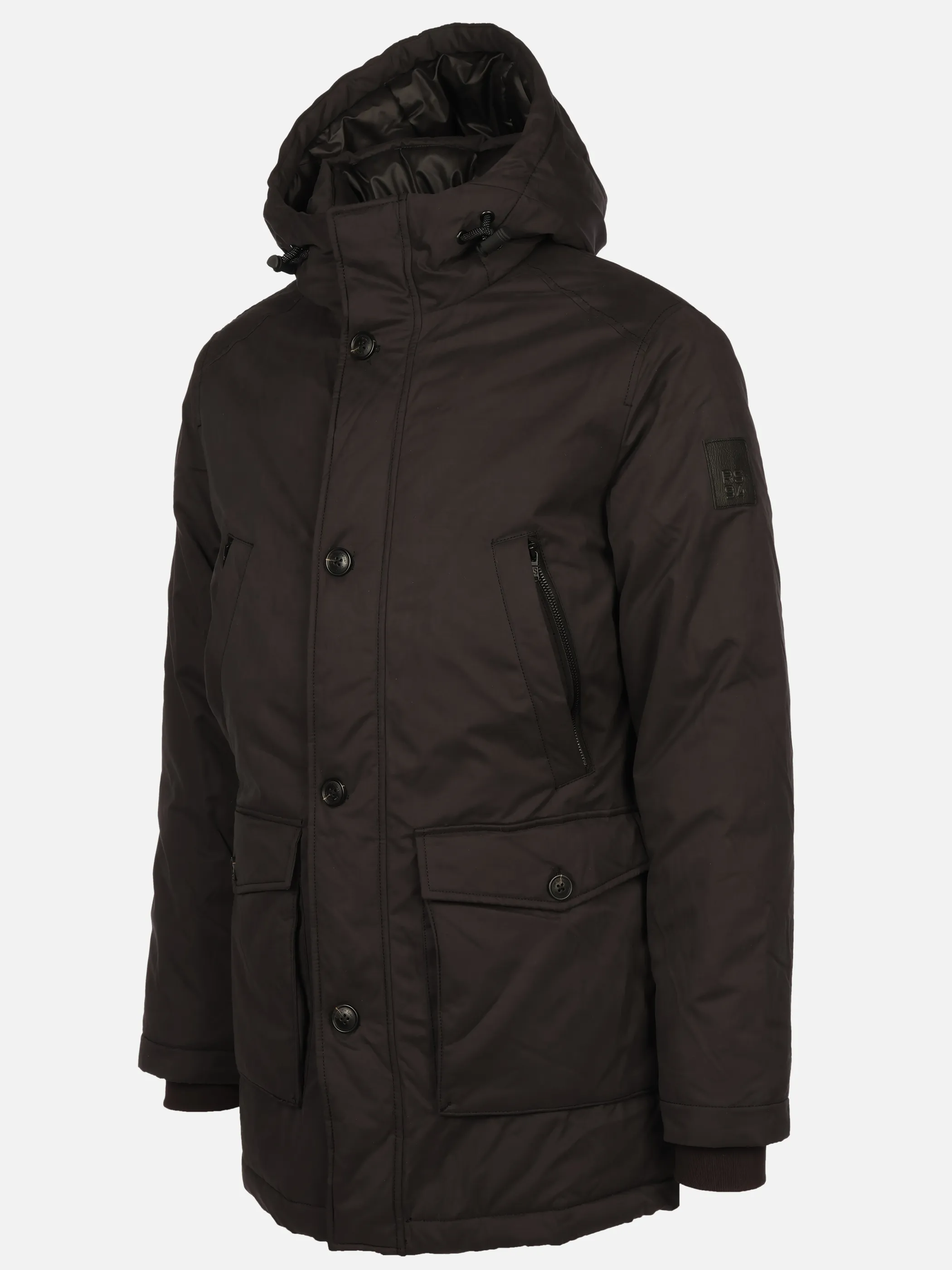 Jim Spencer He. Parka wattiert mit Sorona Schwarz 918852 1200 3