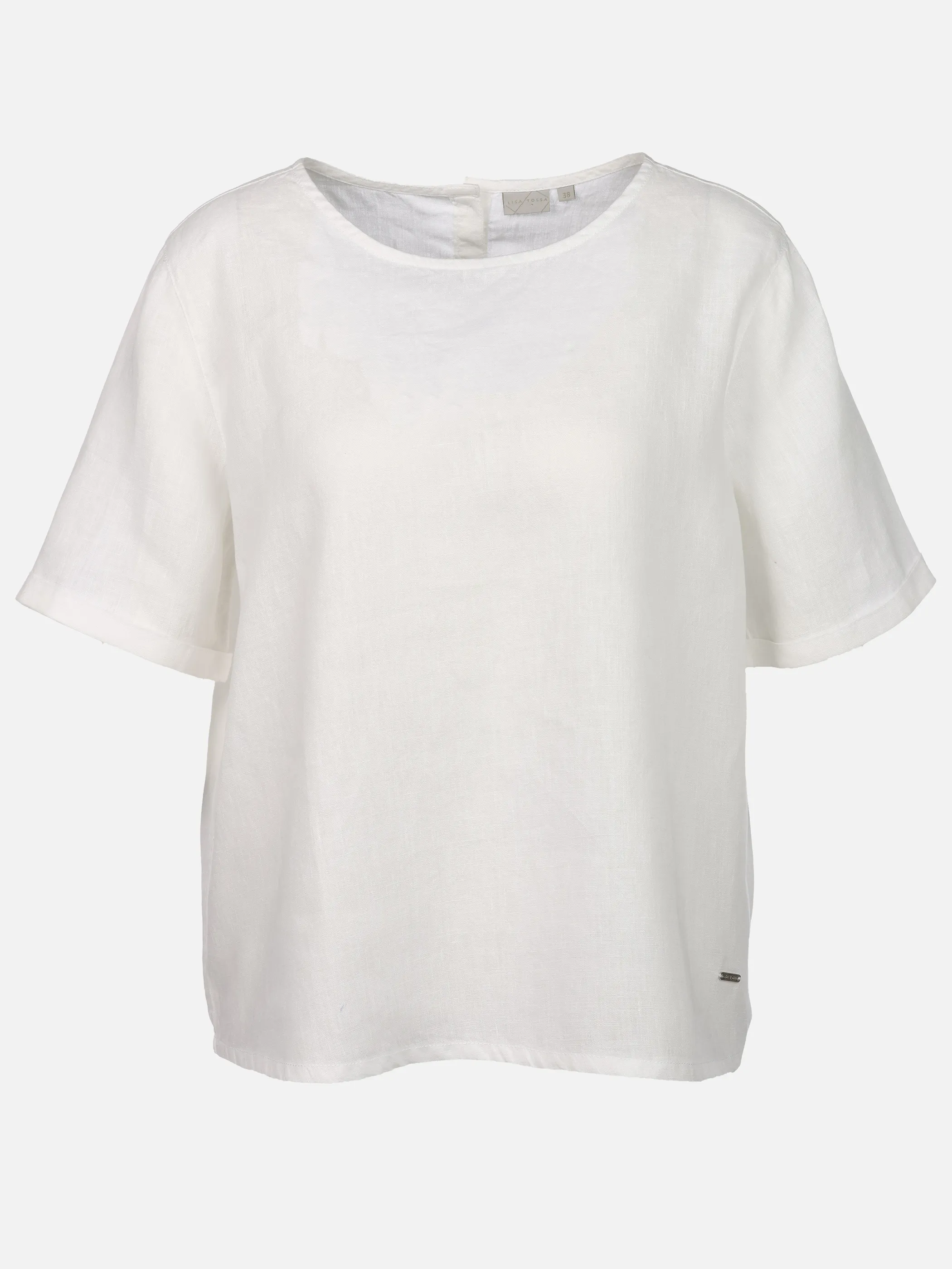 Lisa Tossa Da-Leinenbluse, 1/2 Arm Weiß 921023 WHITE 1
