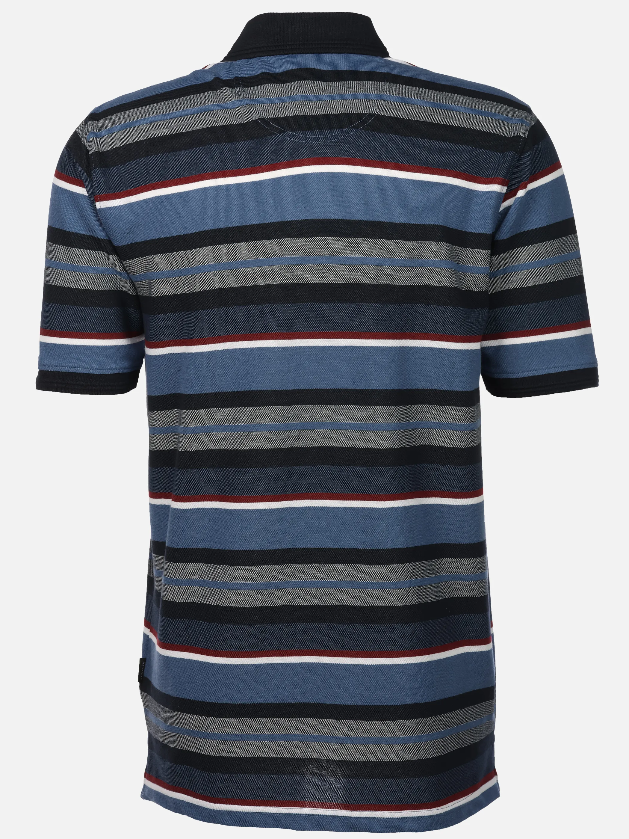 Jim Spencer He. Poloshirt 1/2 Arm Ringel Blau 922251 NAVY 2