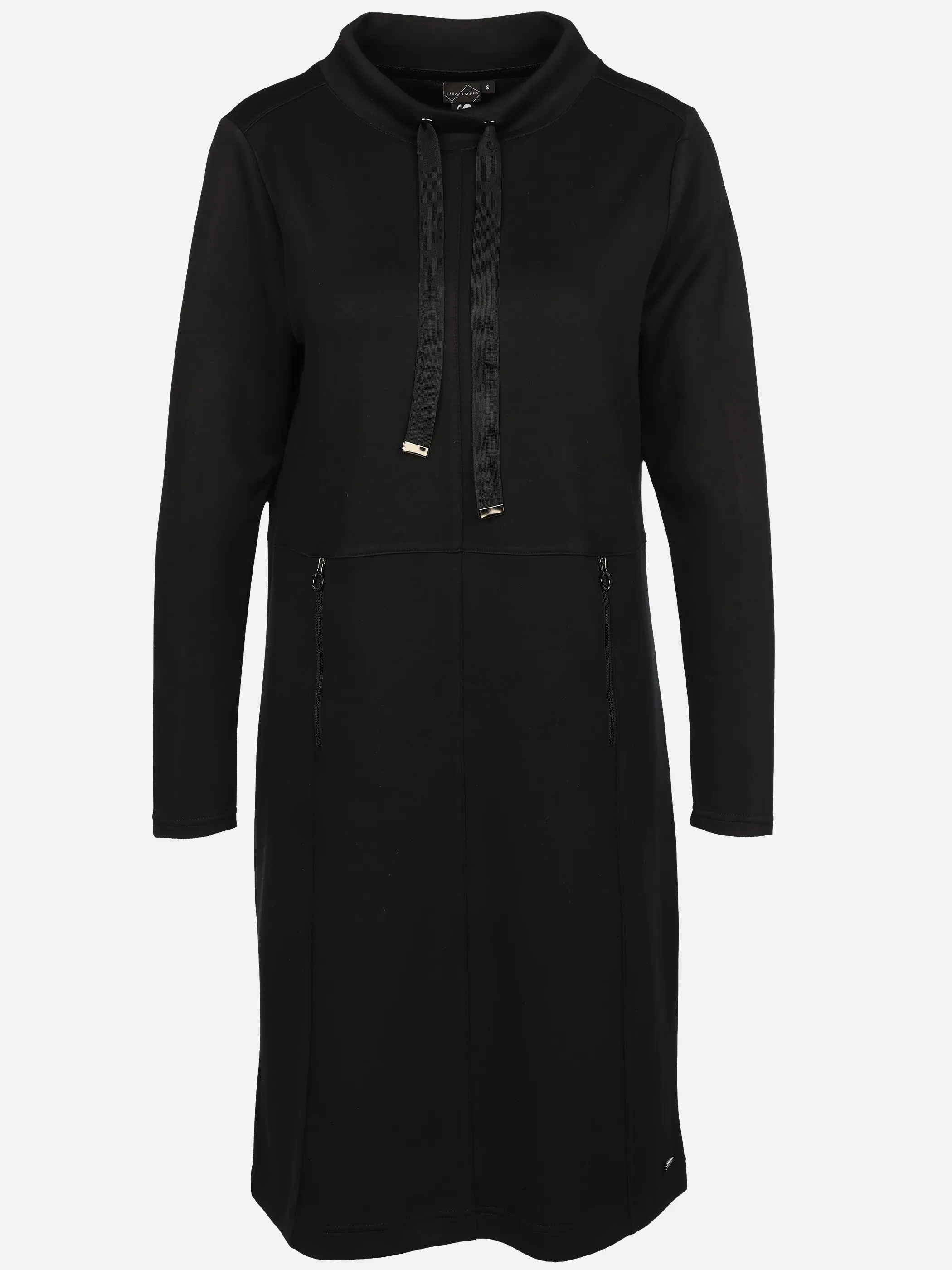 Lisa Tossa Da. Kleid mit Zipper Taschen Schwarz 928633 BLACK 1