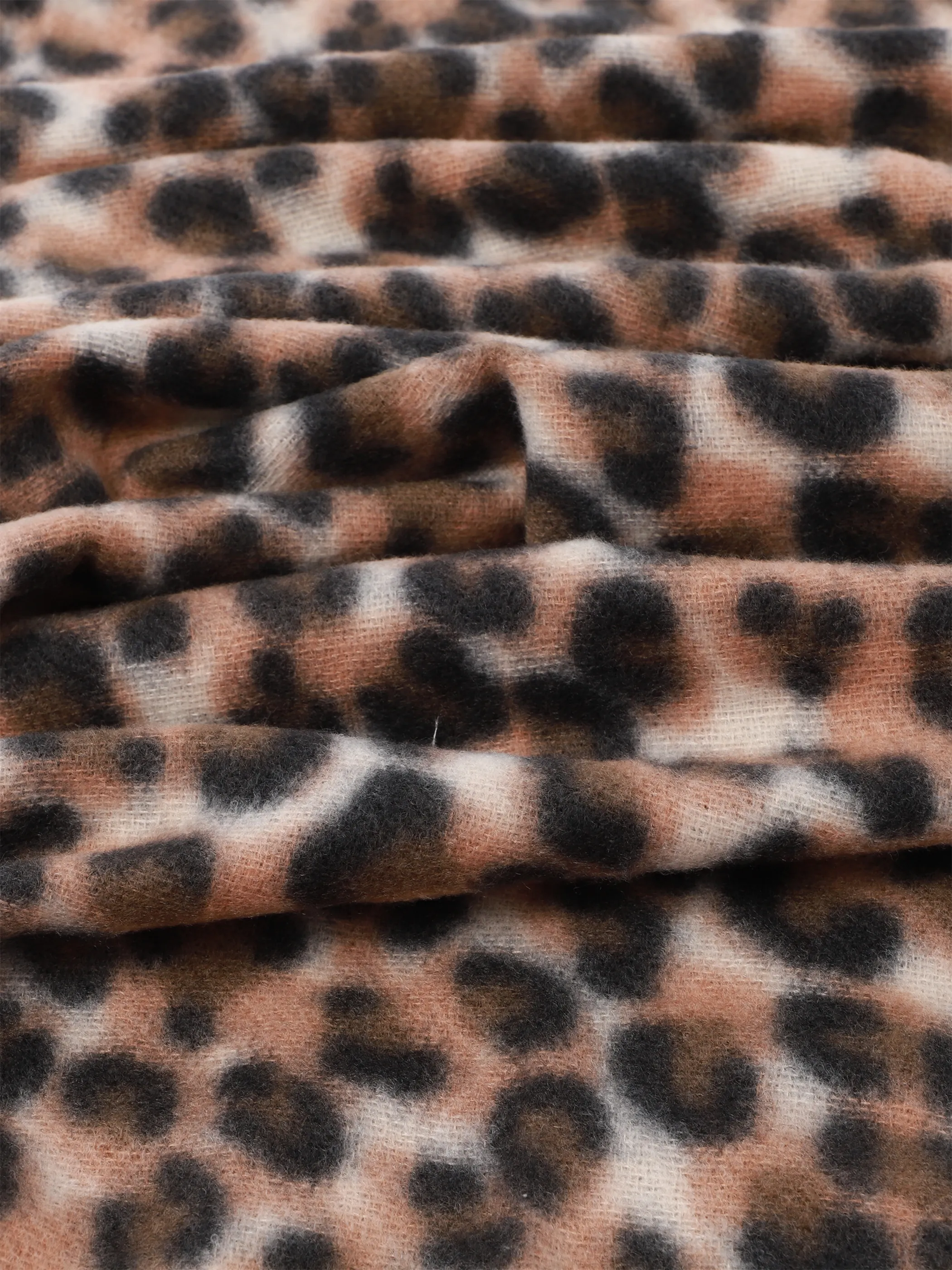 Sure Da-Schal m. Leoprint Schwarz 929407 BLACKCAMEL 2