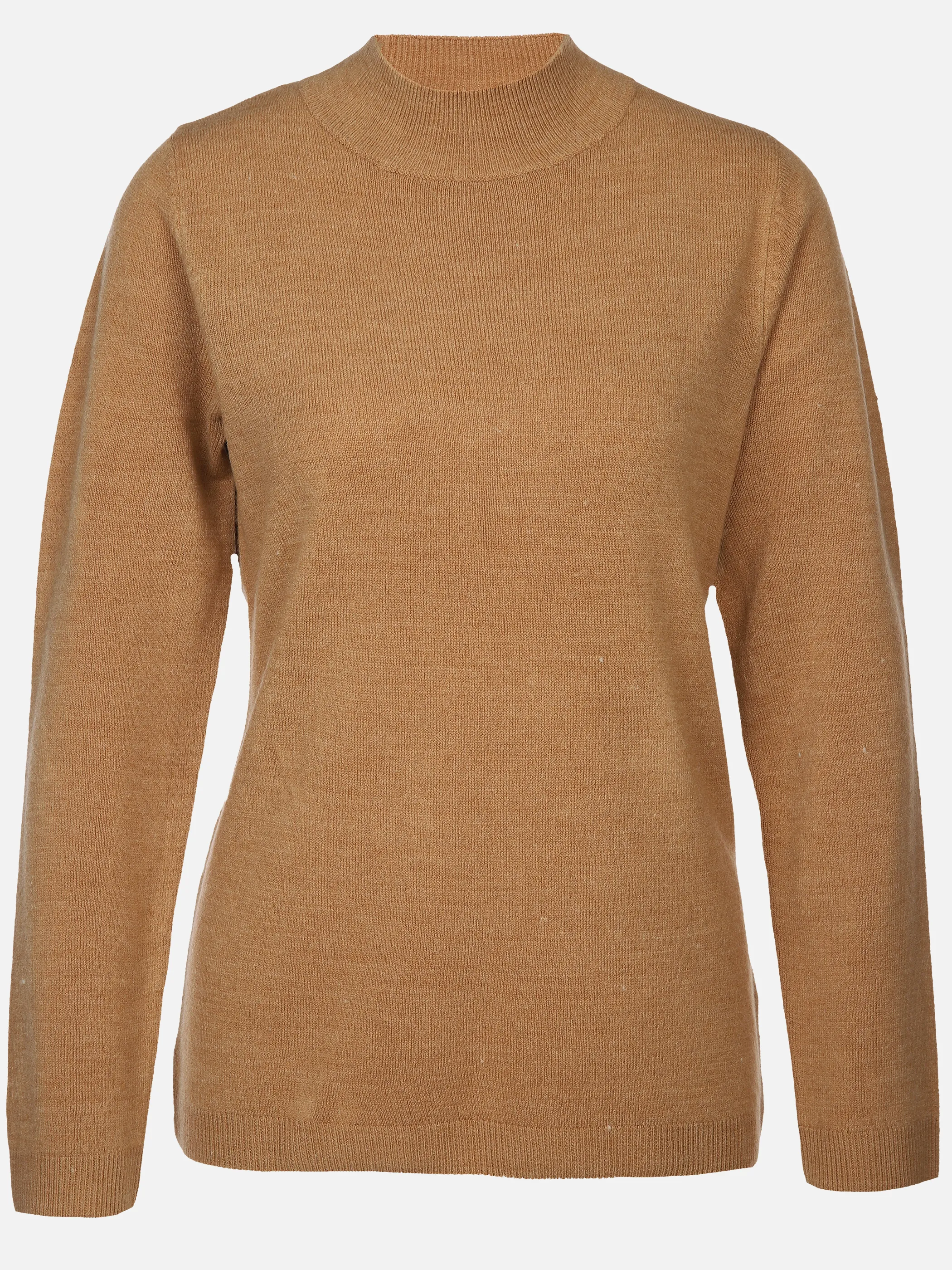 Strickpullover Rollkragenpullover Damen Camel Braun Damen Pullover