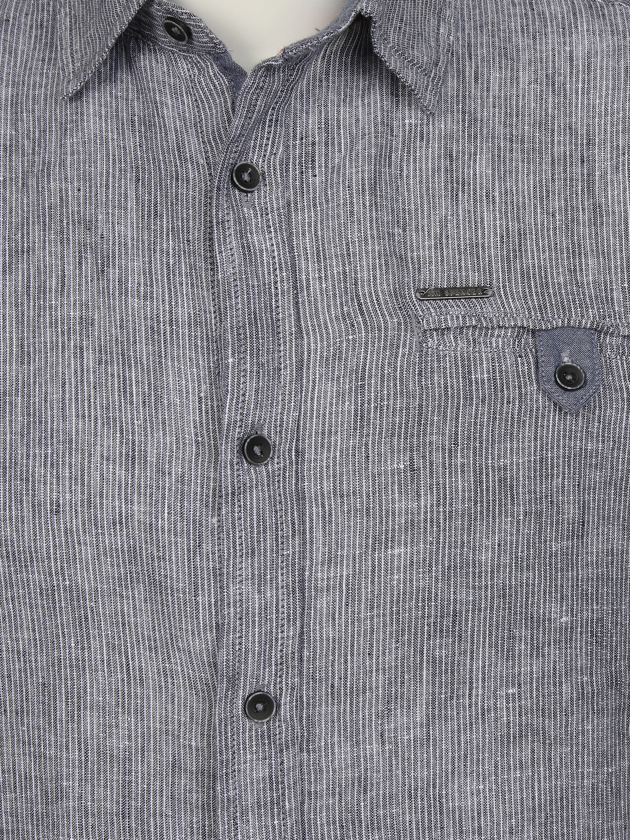 Jim Spencer He. Leinenhemd 1/2 Arm Kent Blau 892984 JEANSBLAU 3 Jim Spencer He. Leinenhemd 1/2 Arm Kent Blau 892984 JEANSBLAU 3