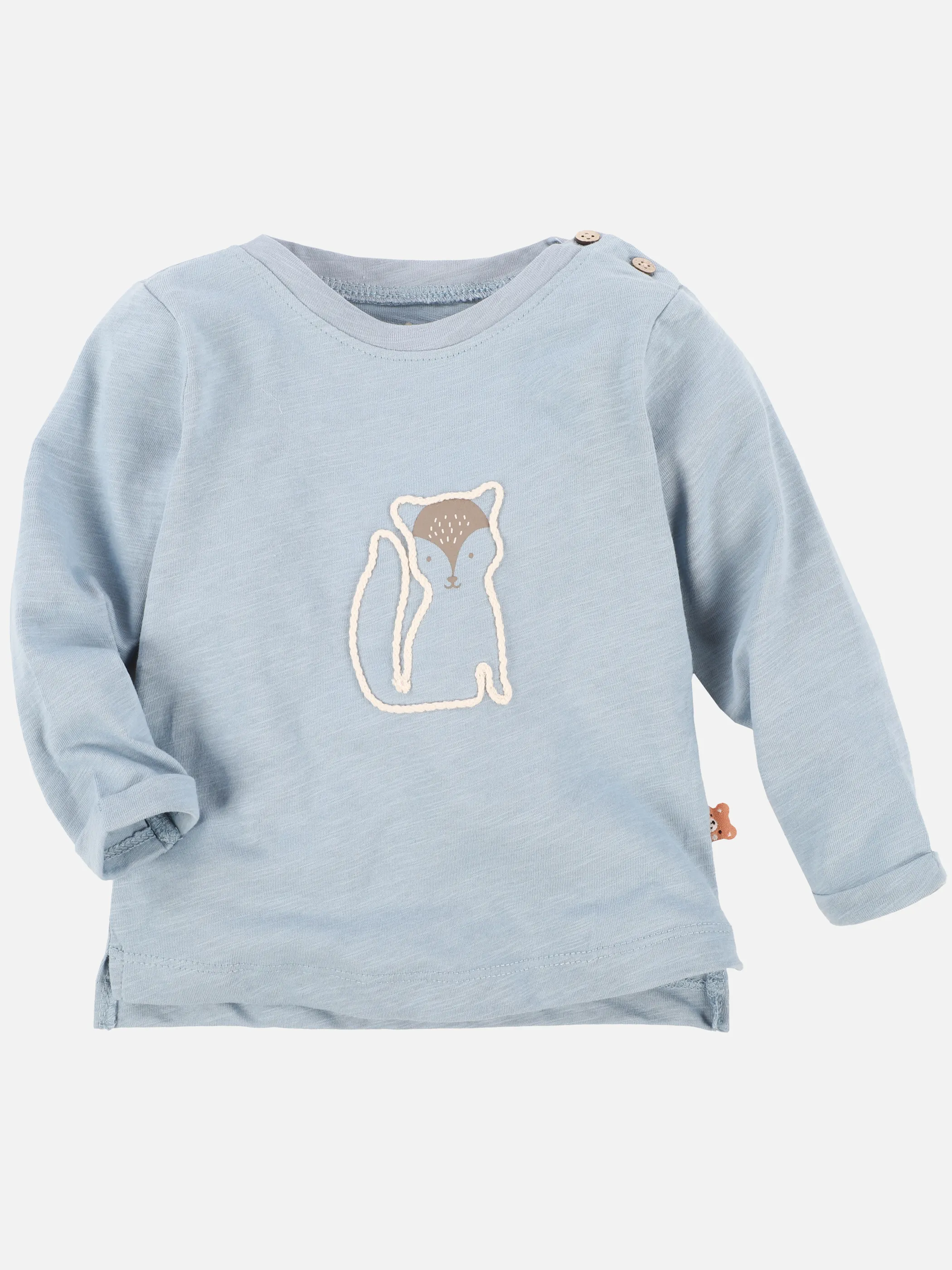 Bubble Gum BJ Longsleeve mit Stickerei in blau Blau 900243 BLAU 1