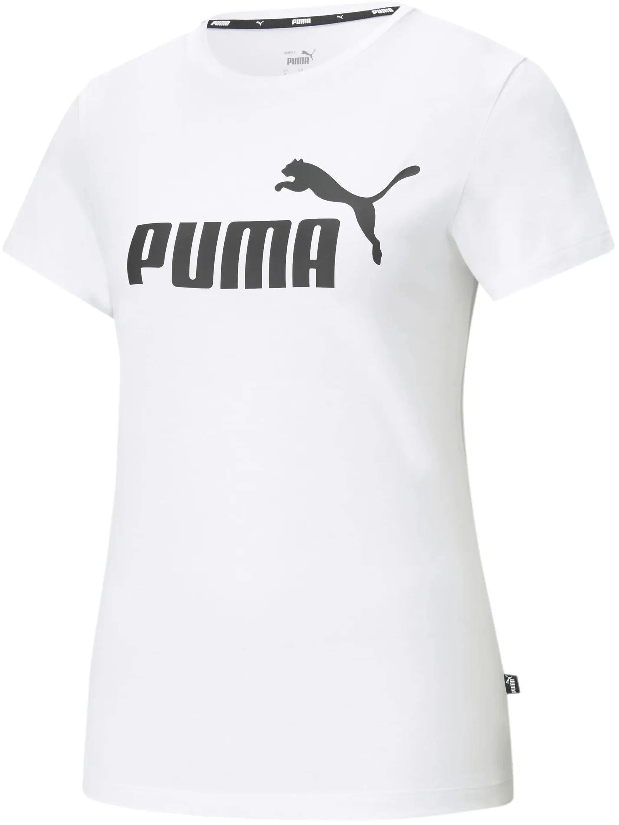 Puma 586774 Da-T-Shirt, Logo Weiß 856649 0002 1