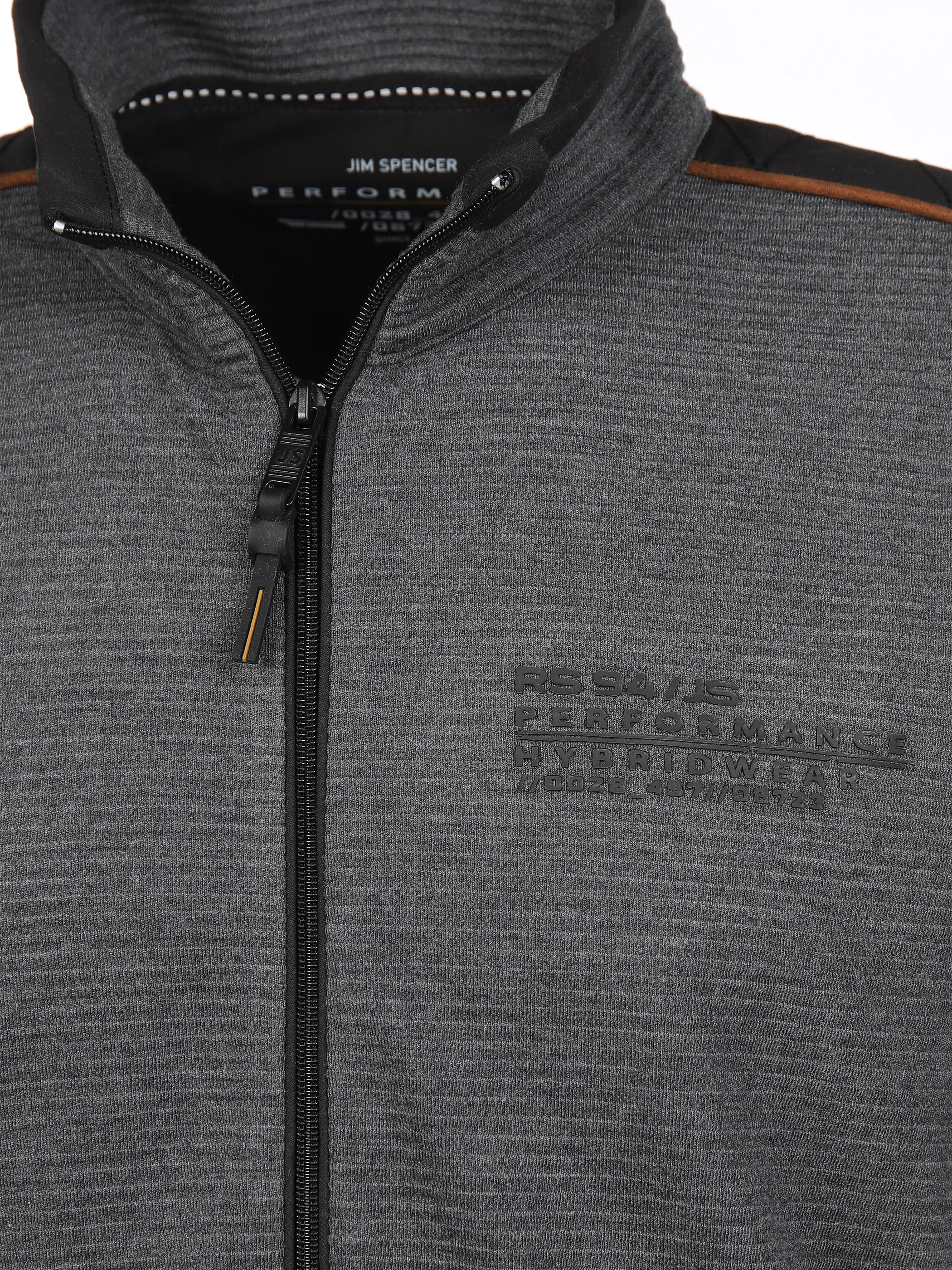 Jim Spencer He. Sweatjacke RV ottoman Grau 888357 GREY 3
