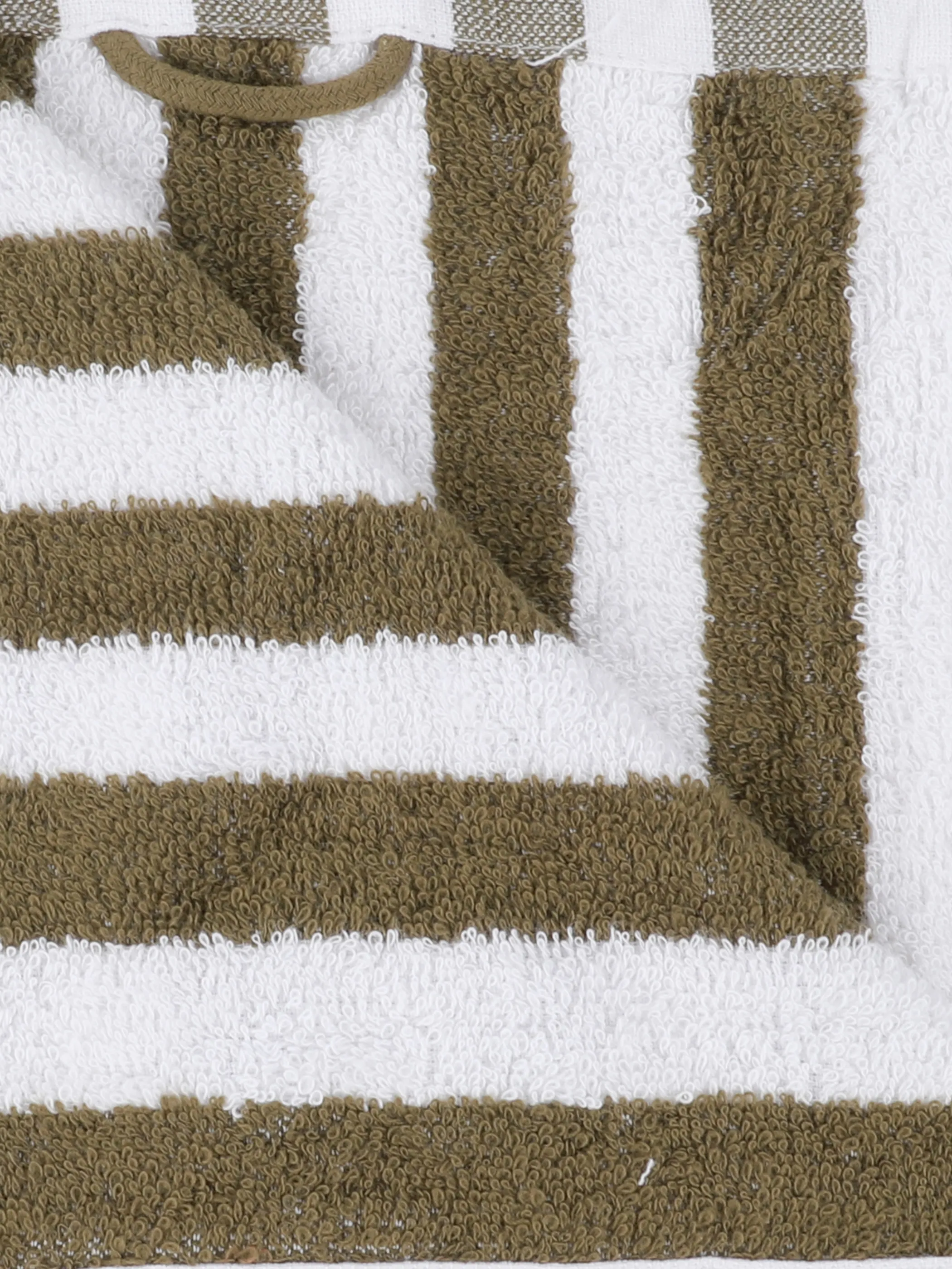 Dream House Gesichtstuch gestreift 30x30 Grün 919677 MOSS 2