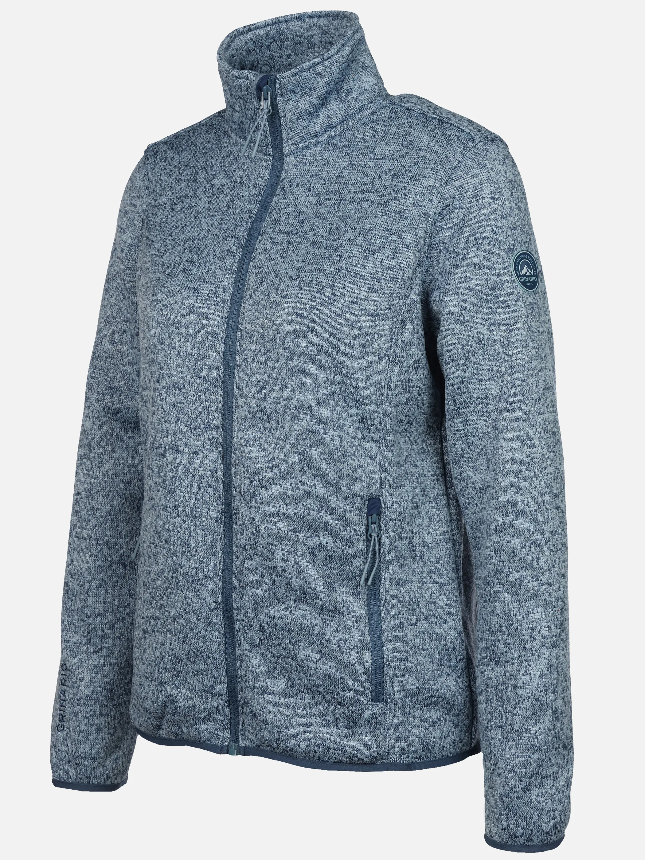 Grinario Sports Da-Fleece Jacke, meliert Blau 928451 D. BL MEL. 3