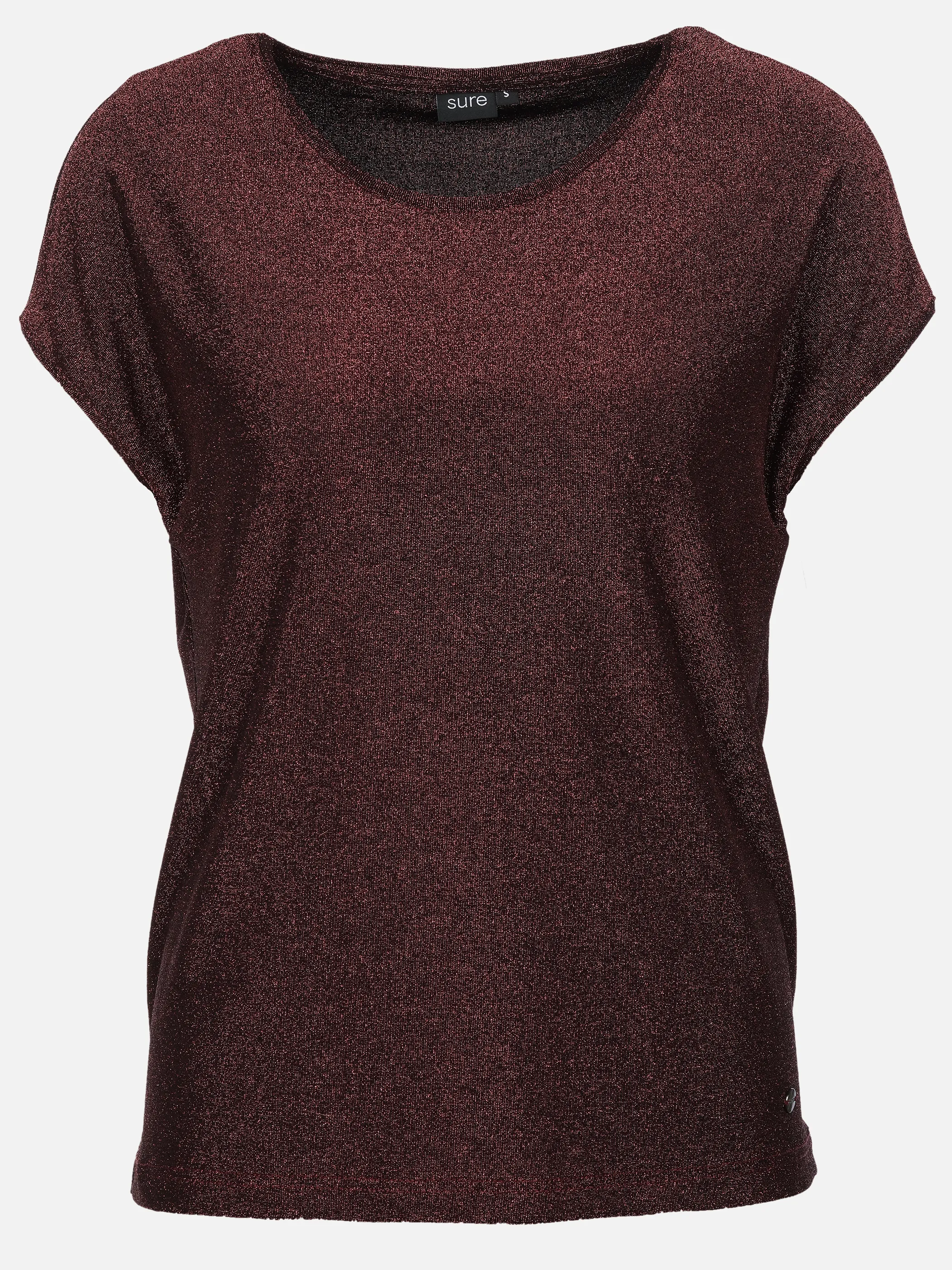 Sure Da-Shirt m. Lurexfäden, Party Rot 932952 BERRY 1