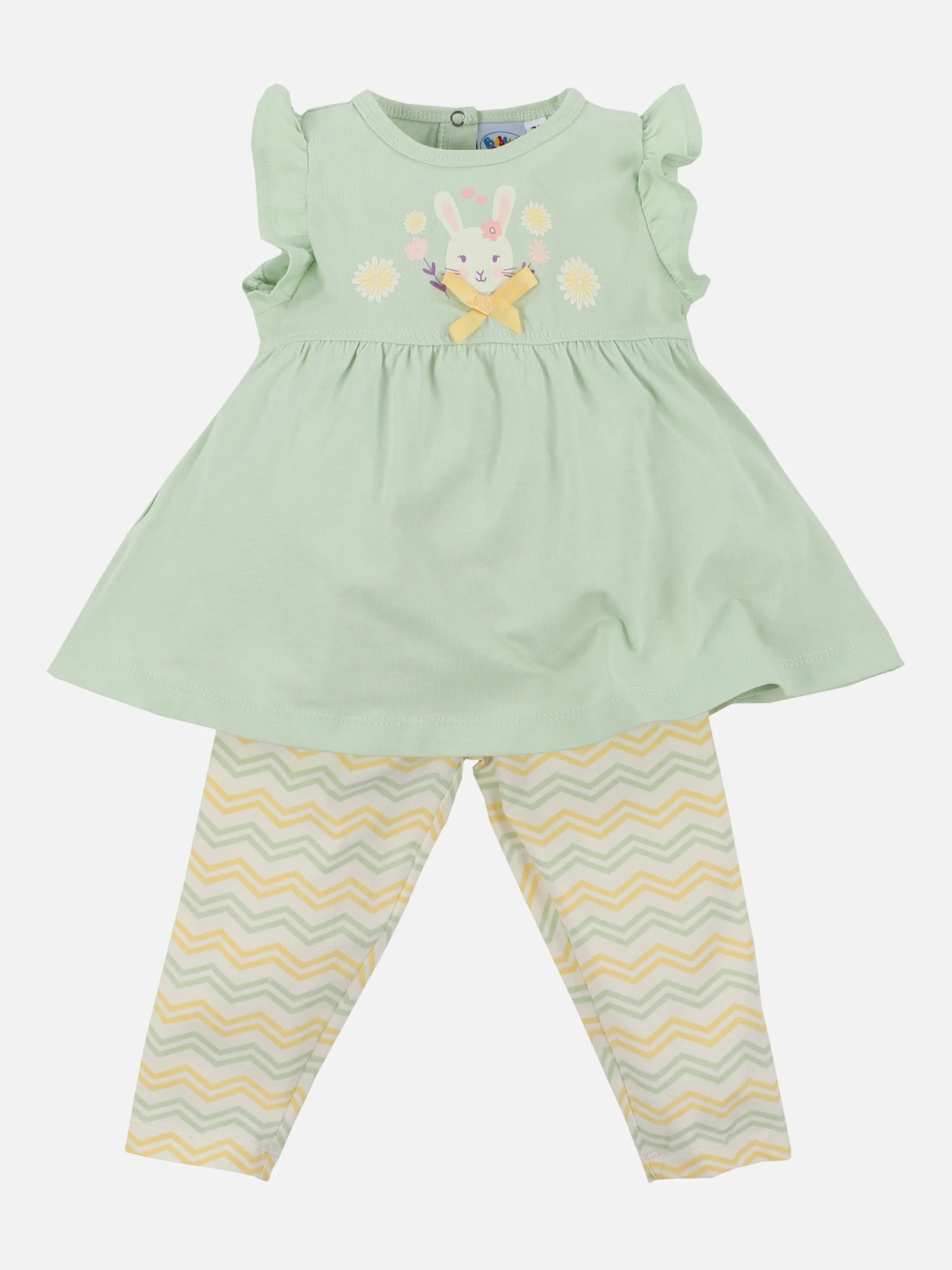 Bubble Gum BM 2er Set, Kleid mit Druck und Applikation Grün 877606 SALBEI 1 Bubble Gum BM 2er Set, Kleid mit Druck und Applikation Grün 877606 SALBEI 1