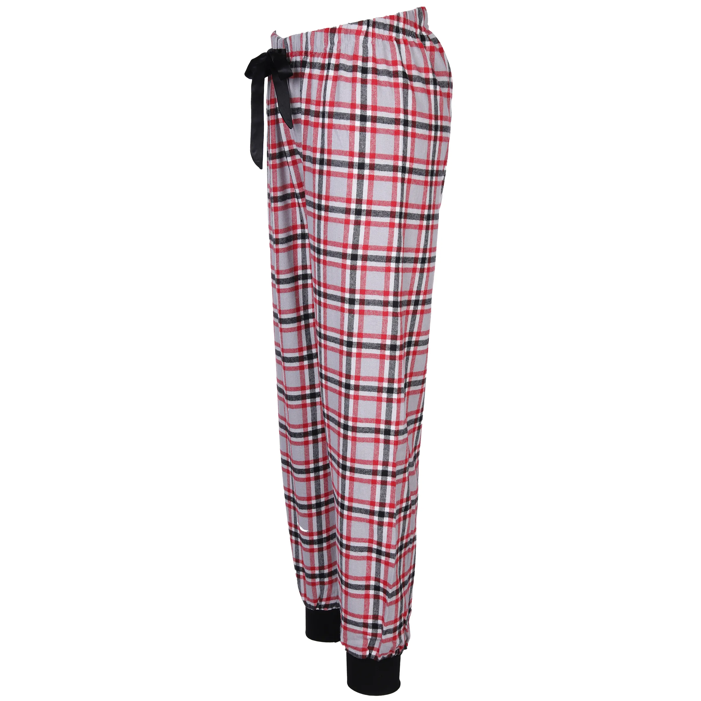 Sure Da. Schlafanzughose Flanell Rot 884618 ROT/GRAU 3