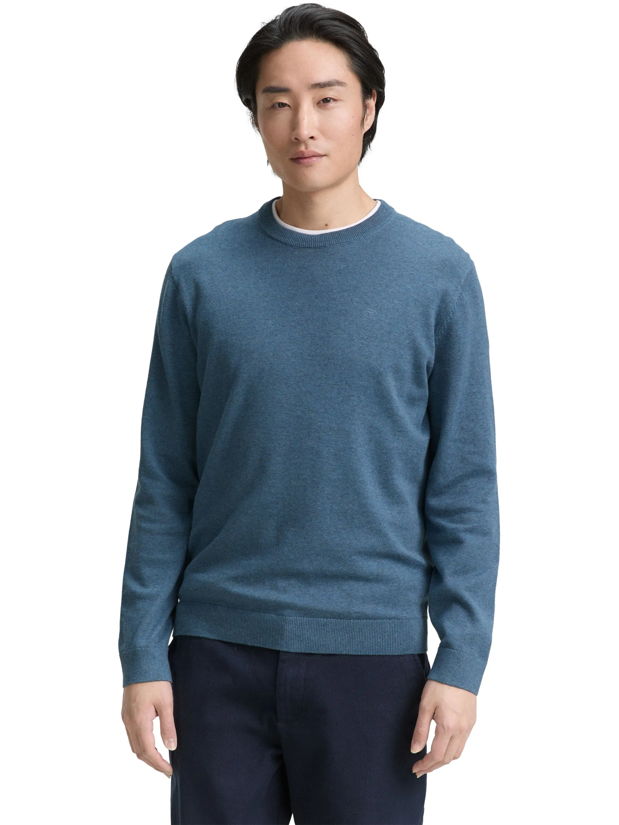 Tom Tailor 1039805 NOS basic crewneck knit Blau 898460 38701 5