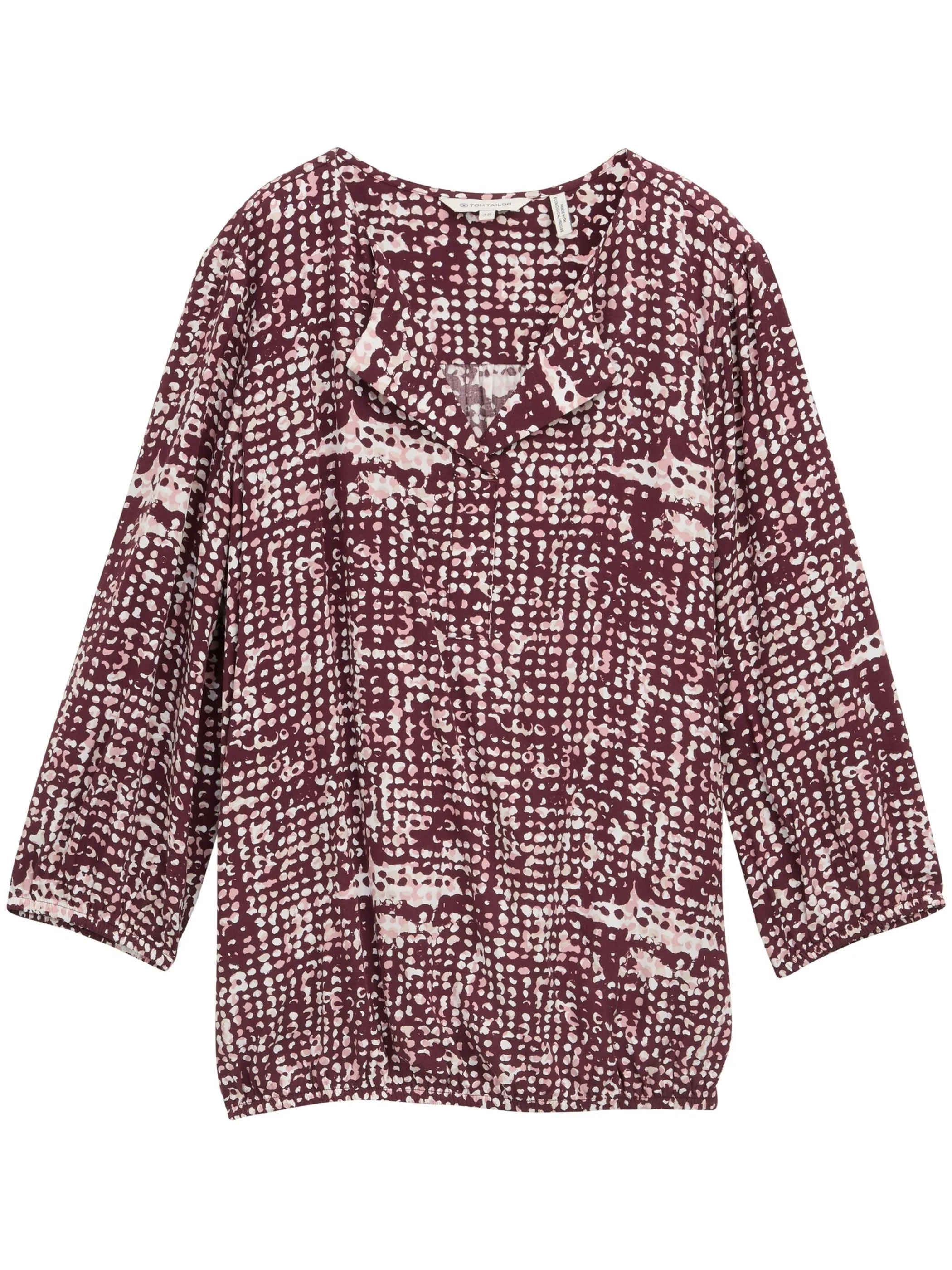 Tom Tailor 1047574 NOS blouse with feminine V-neck Rot 914540 38403 1