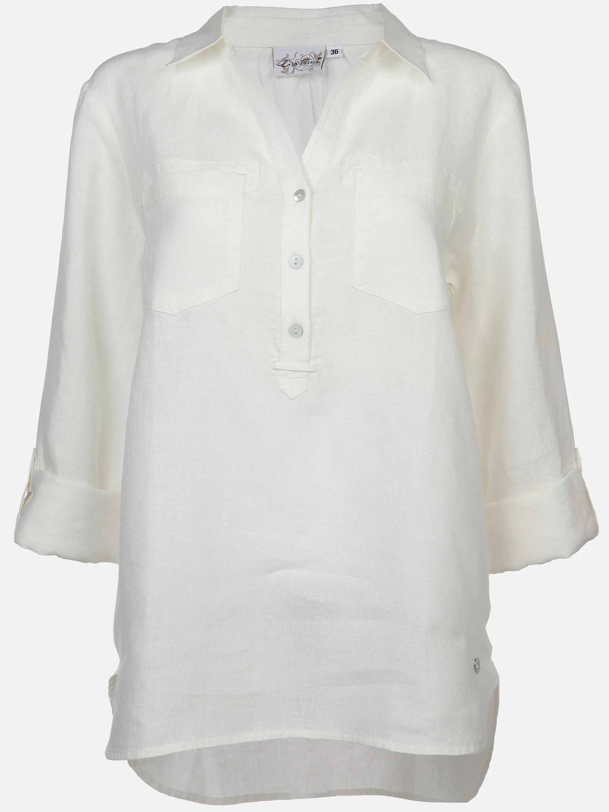 Lisa Tossa Da-Leinenbluse Weiß 890384 OFFWHITE 1 Lisa Tossa Da-Leinenbluse Weiß 890384 OFFWHITE 1