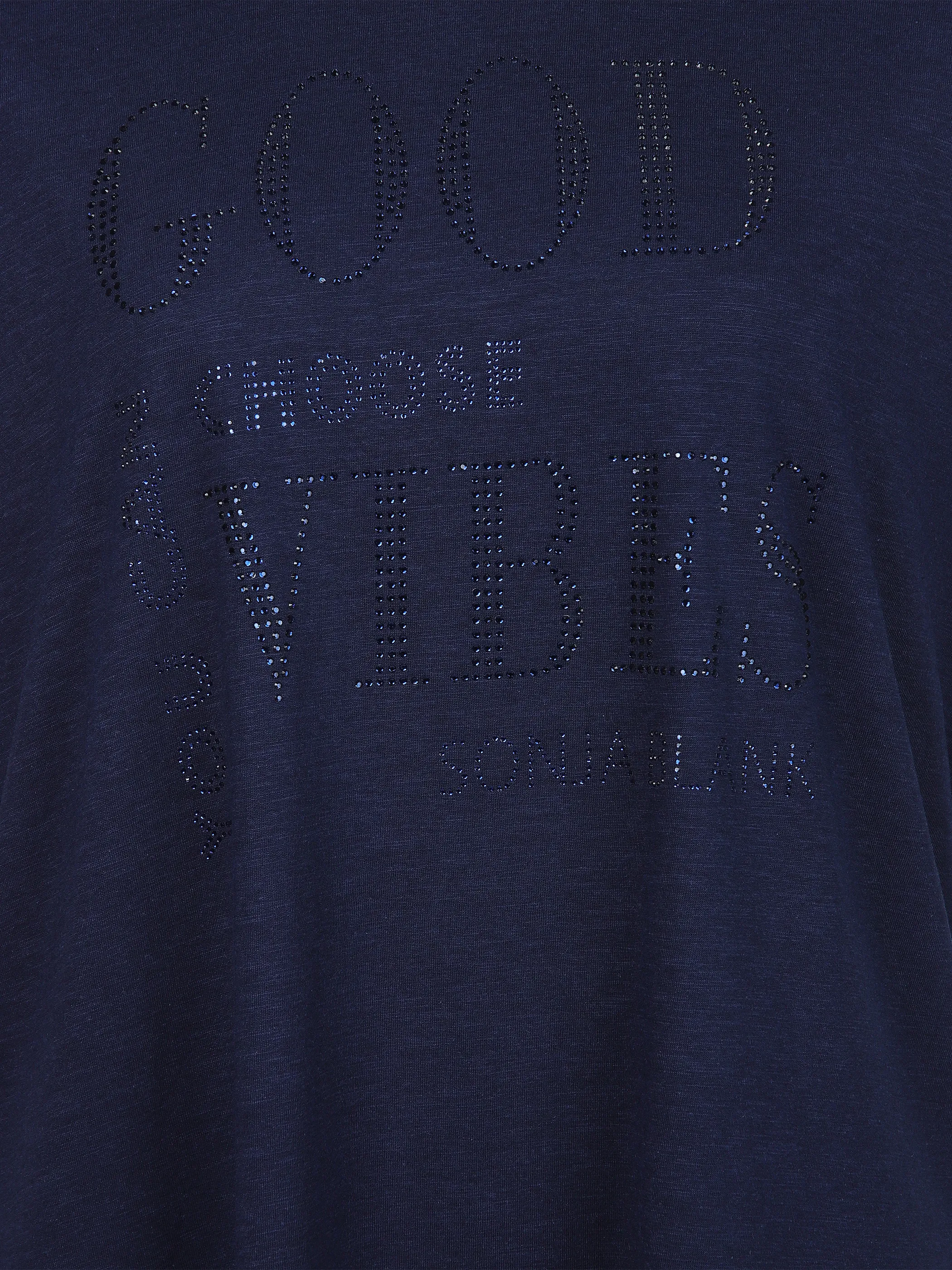 Sonja Blank Da-gr.Gr. T-Shirt m. Print Marine 908102 BLACK IRIS 3 Sonja Blank Da-gr.Gr. T-Shirt m. Print Marine 908102 BLACK IRIS 3