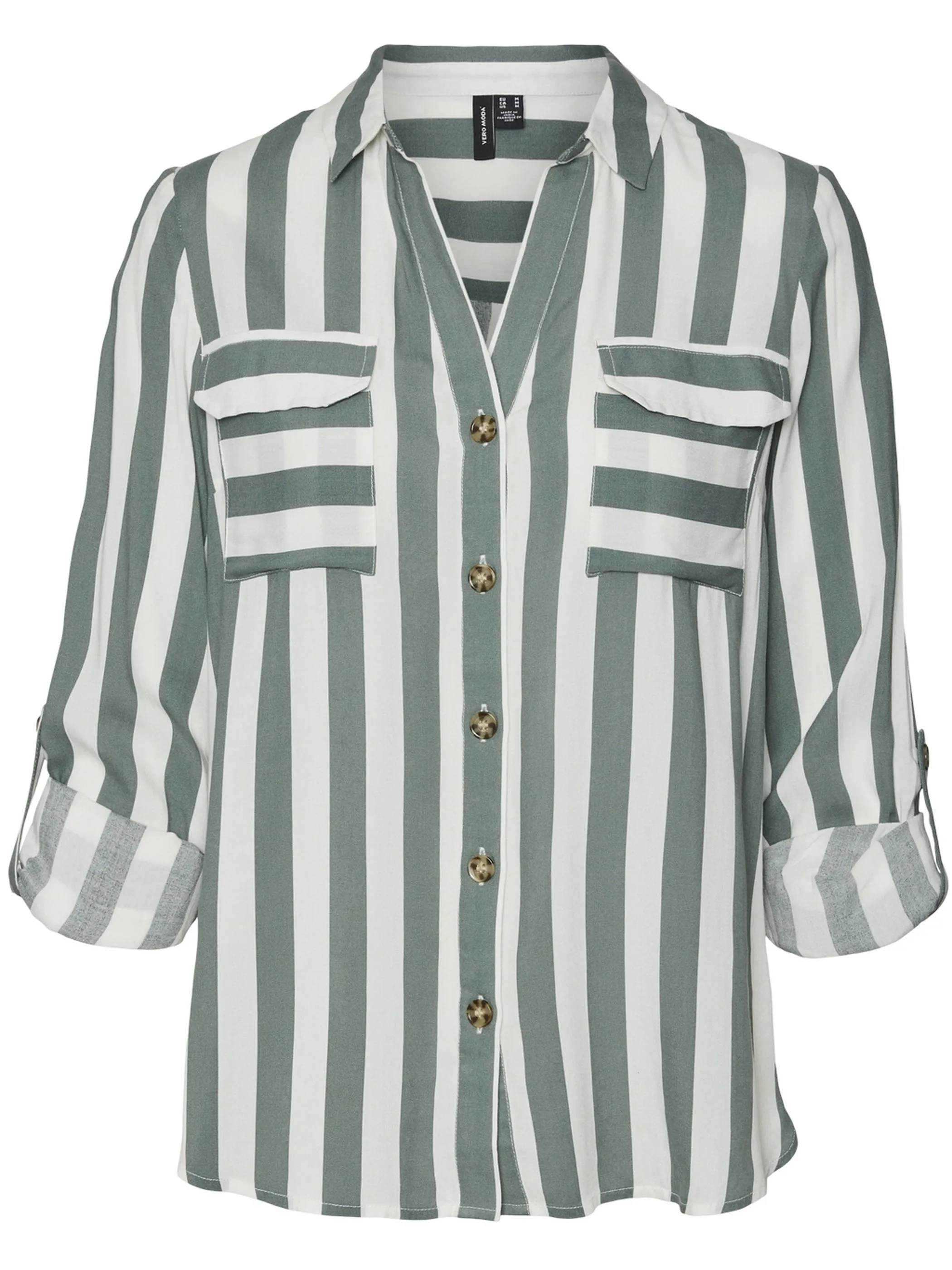 Vero Moda 10275283 VMBUMPY L/S SHIRT NEW Grün 866195 267995030 1