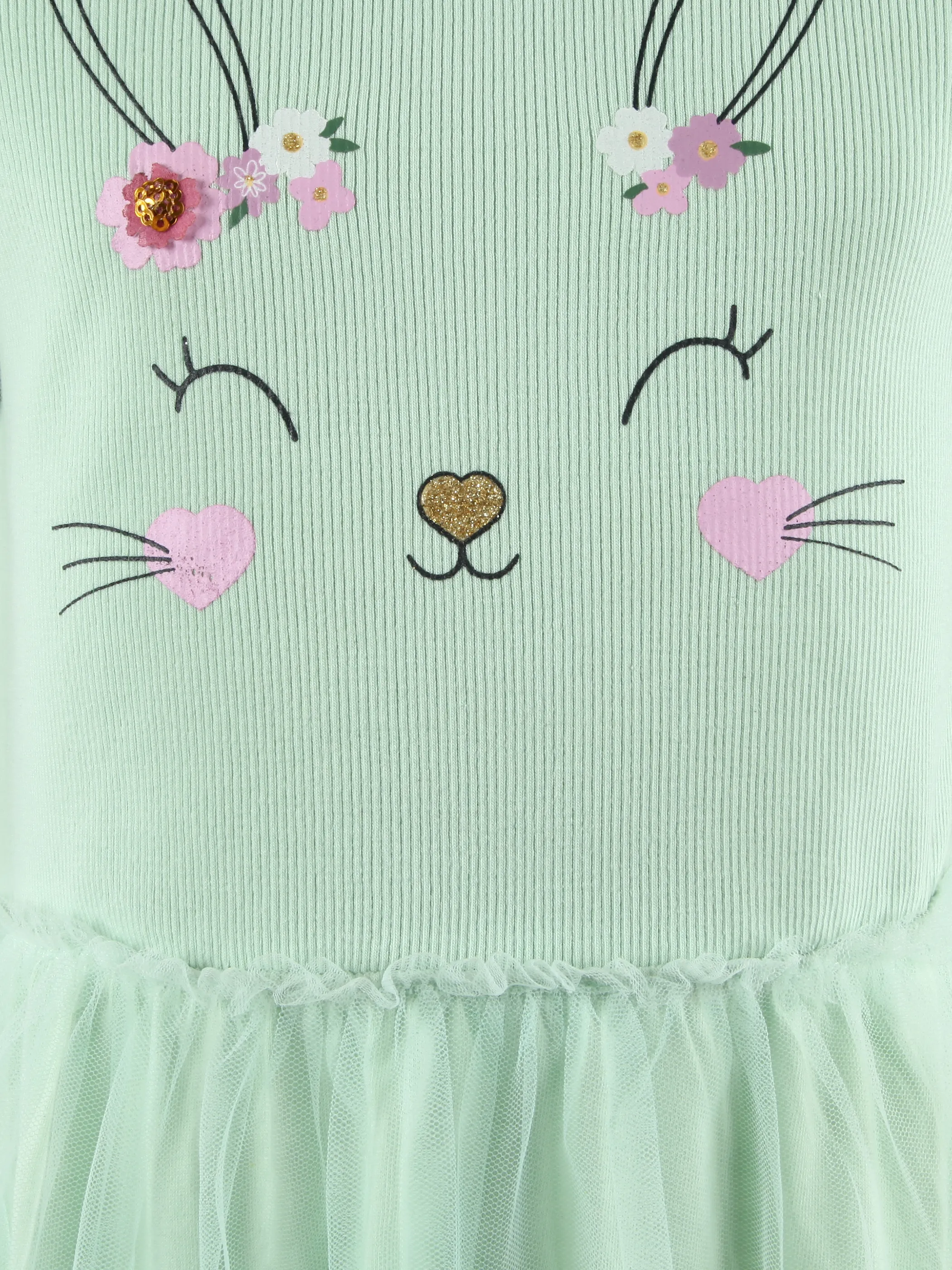 Bubble Gum KM Kleid mit Hasen Print in Grün Grün 908692 GRÜN 3 Bubble Gum KM Kleid mit Hasen Print in Grün Grün 908692 GRÜN 3