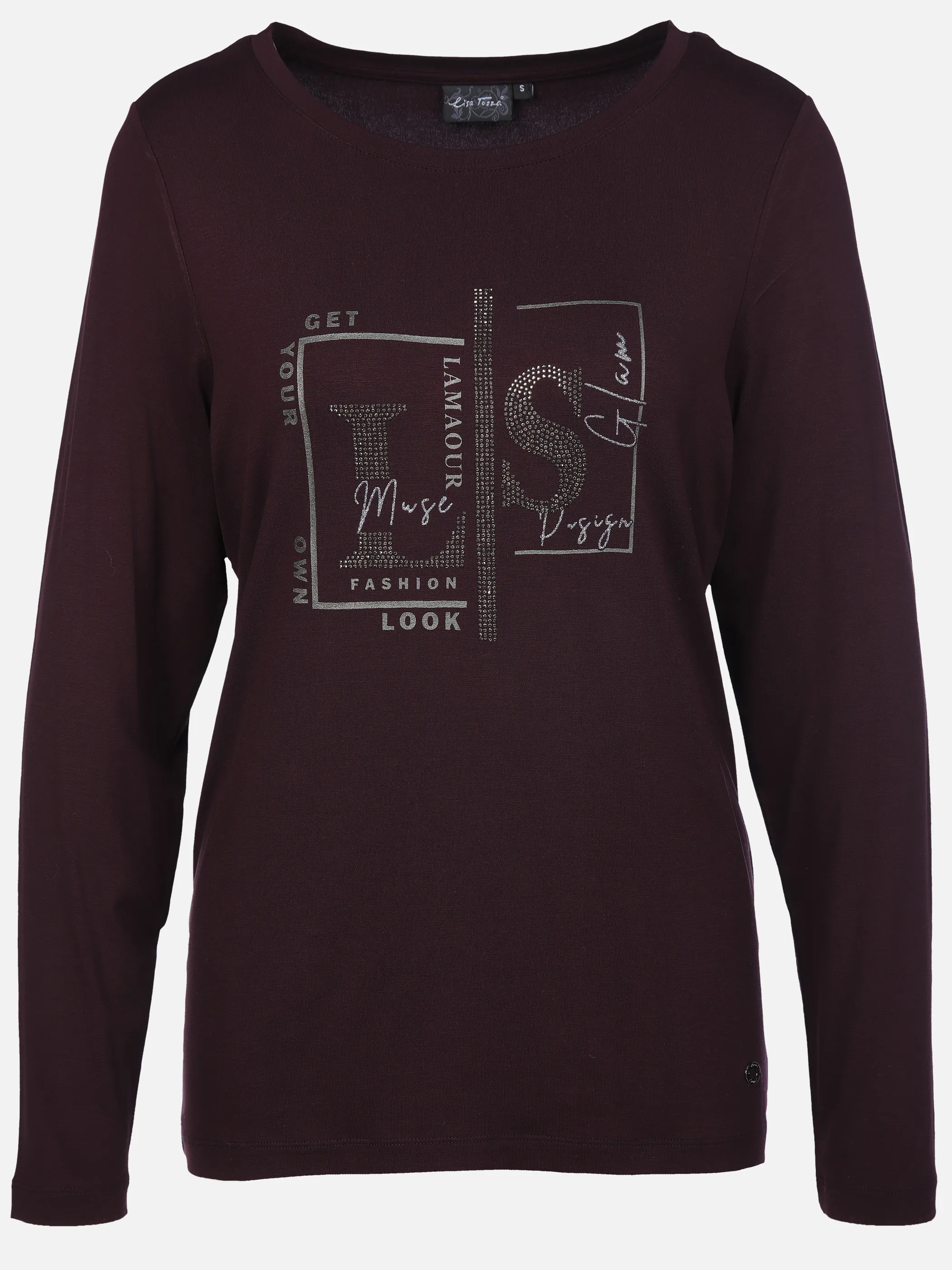 Lisa Tossa Da-Langarm-Shirt Lila 913100 FUDGE 1