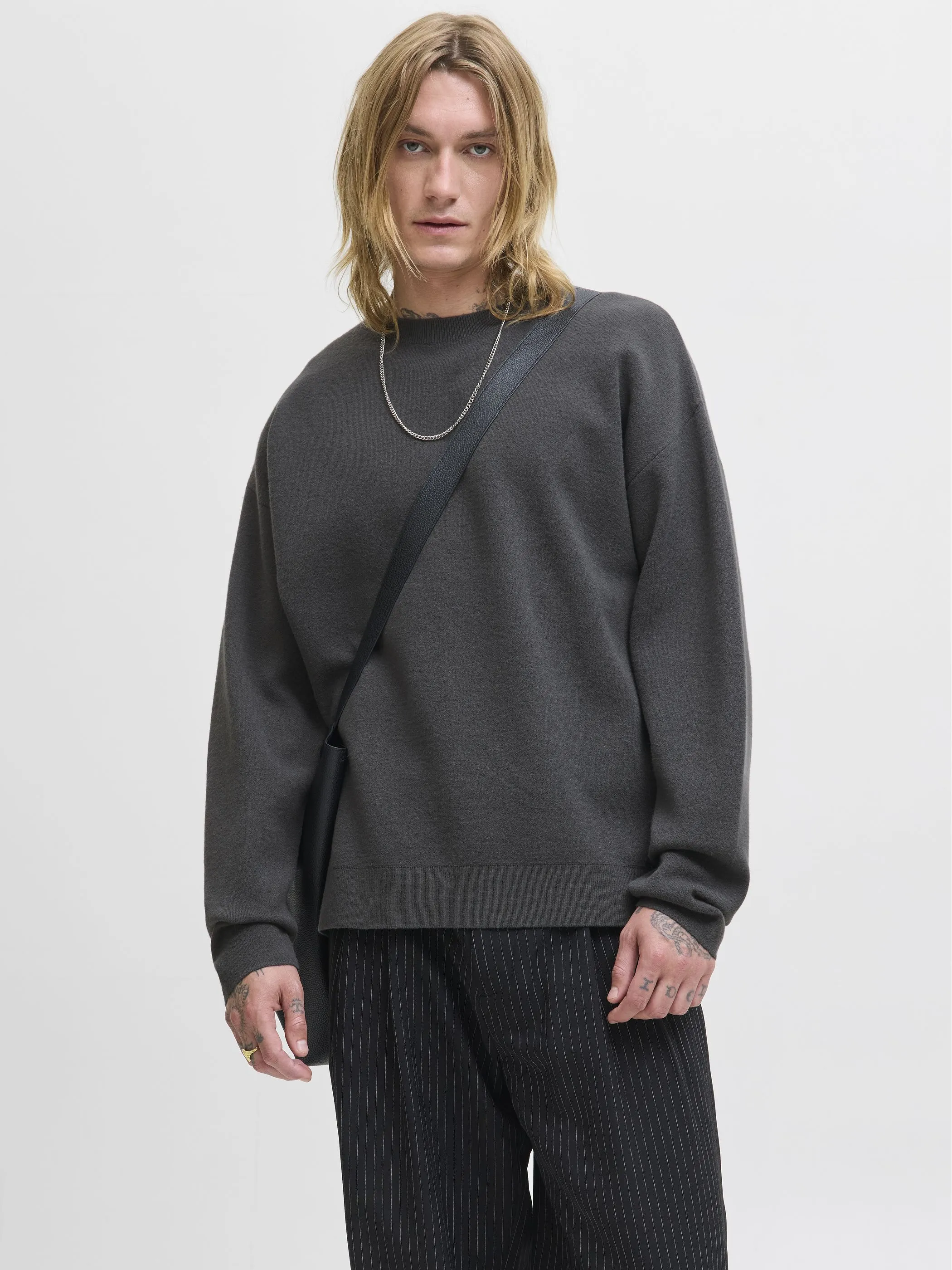 Jack&Jones Premium 12259649 JPRBLABRADFORT KNIT C Grau 916181 294596 5