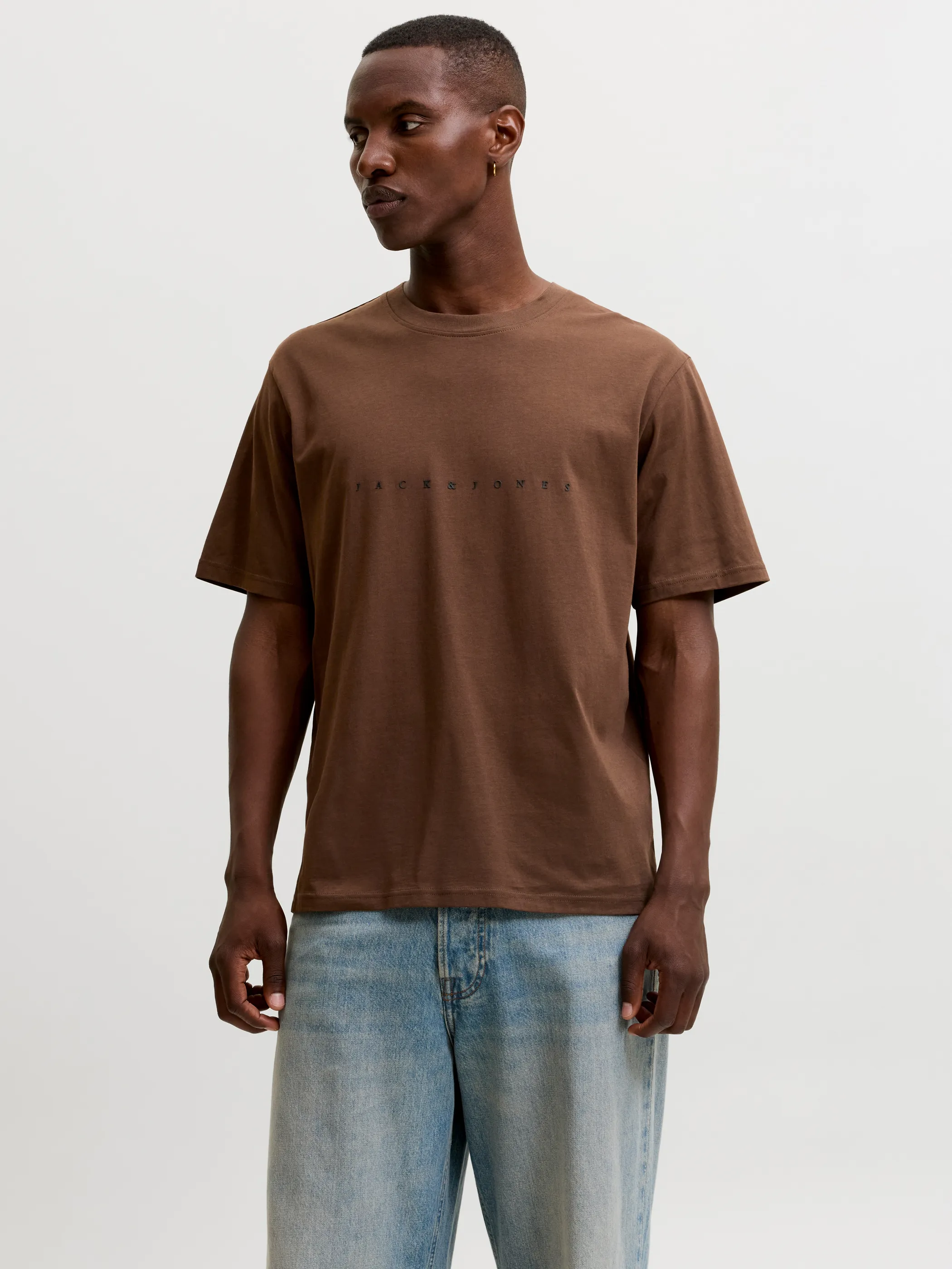 Jack Jones 12234746 JJESTAR JJ TEE SS NOO Braun 886675 307144 1