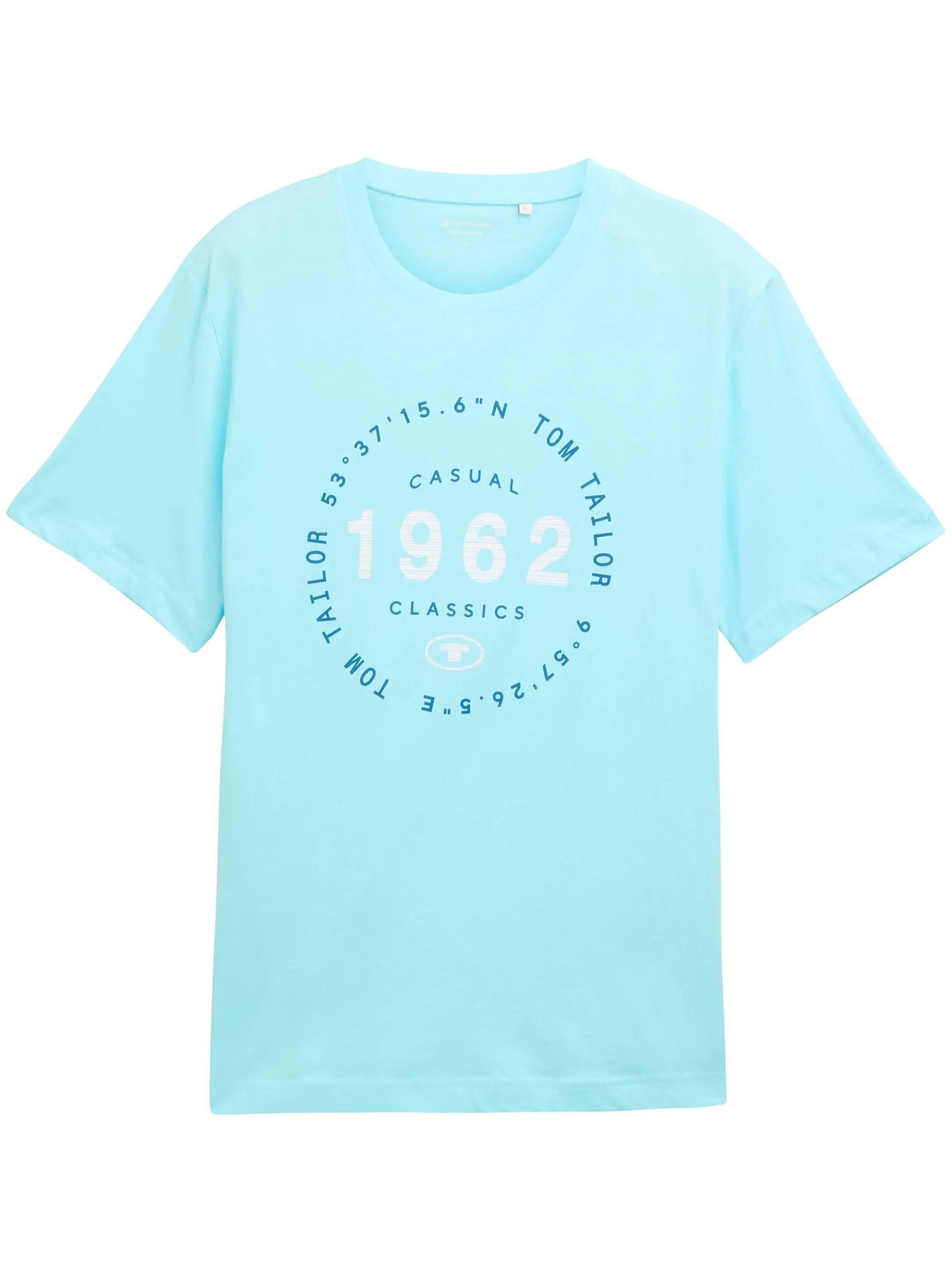 Tom Tailor 1046793 t-shirt with print Türkis 910586 34921 1