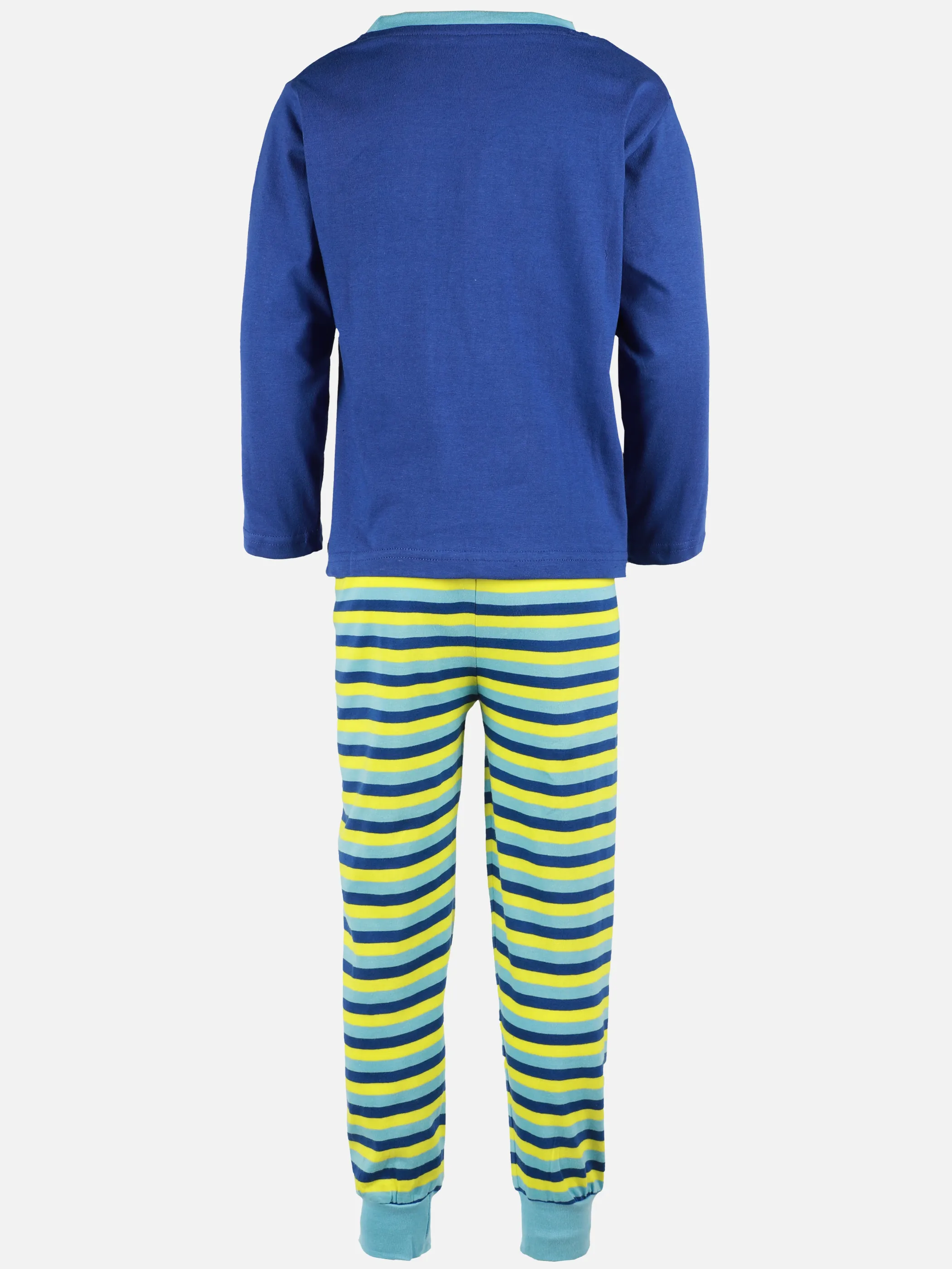 Stop + Go KJ Schlafanzug lang mit Druck Blau 908543 BLAU 2 Stop + Go KJ Schlafanzug lang mit Druck Blau 908543 BLAU 2