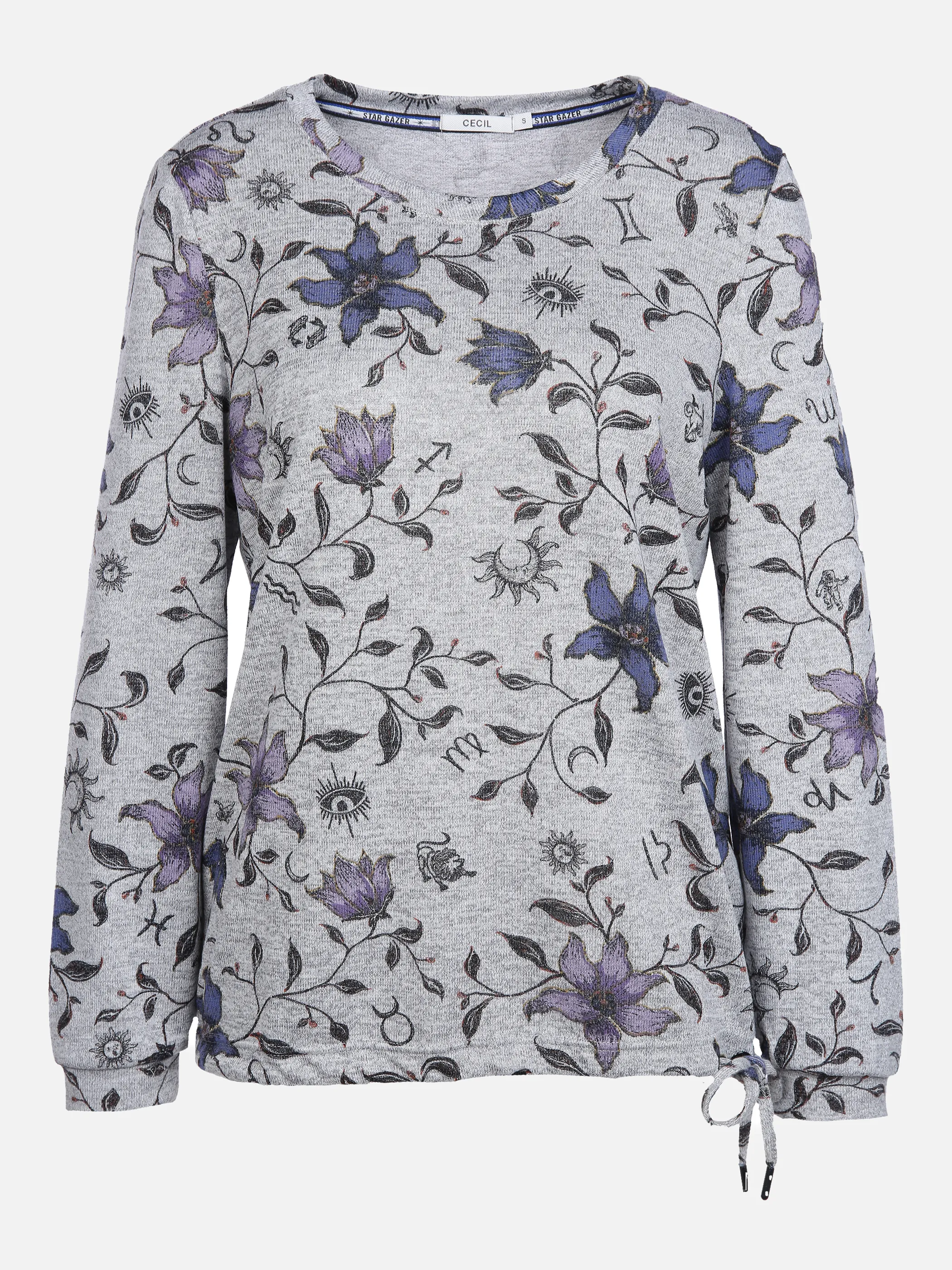 Cecil B317140 TOS Cozy AOP T-Shirt Grau 860495 30327 1 Cecil B317140 TOS Cozy AOP T-Shirt Grau 860495 30327 1