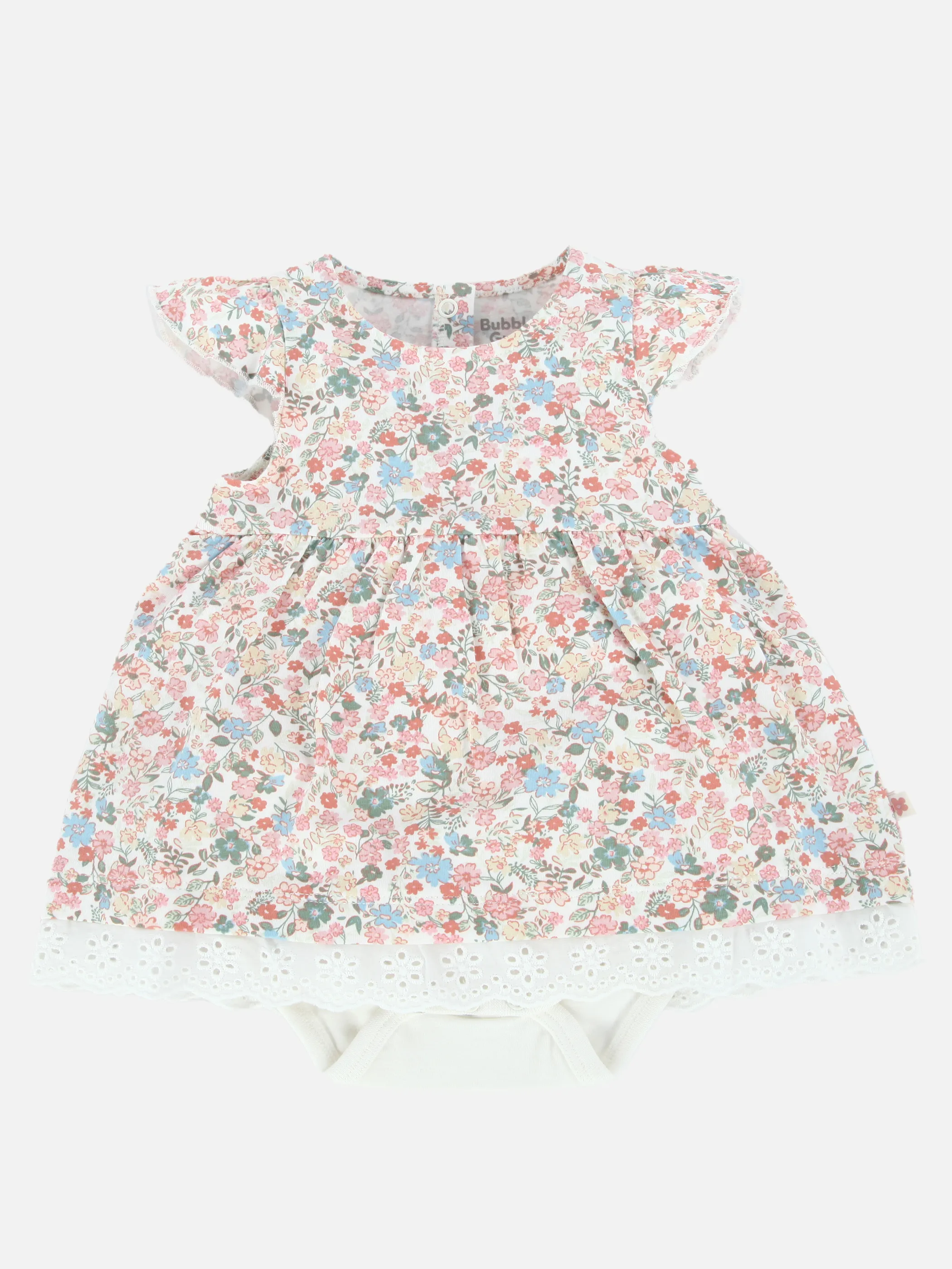 Bubble Gum BM Kleid mit Blumen AOP und Fake Body Bunt 905631 BUNT 1