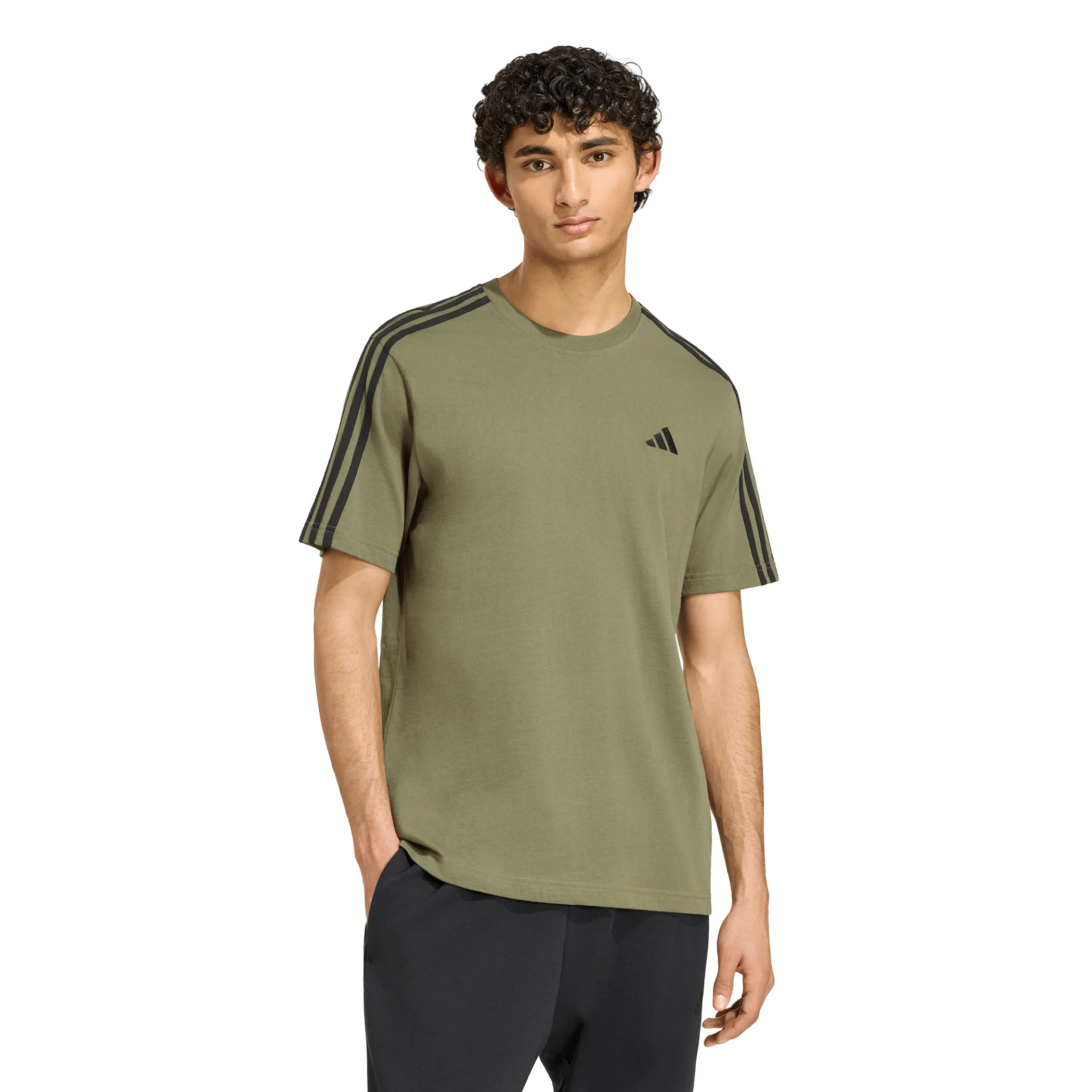 Adidas KY4114 He-T-Shirt ESS 3S SJ 100% CO, olive Oliv 929525 000 1