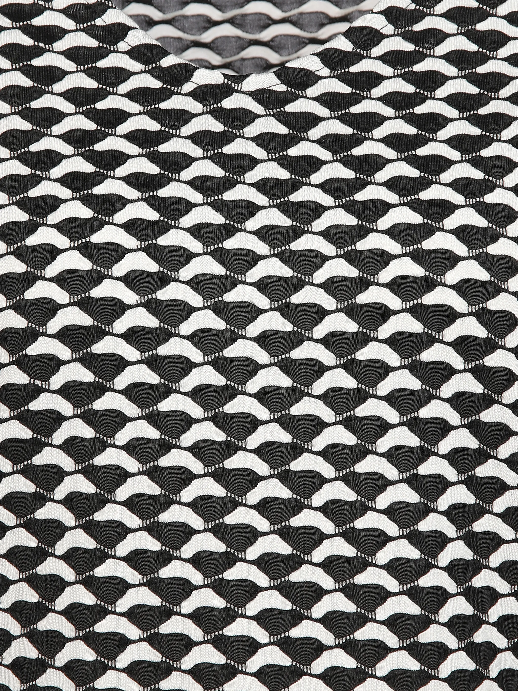 Lisa Tossa Da-Jacquard-Shirt Schwarz 893420 SCHW/OFFWH 3