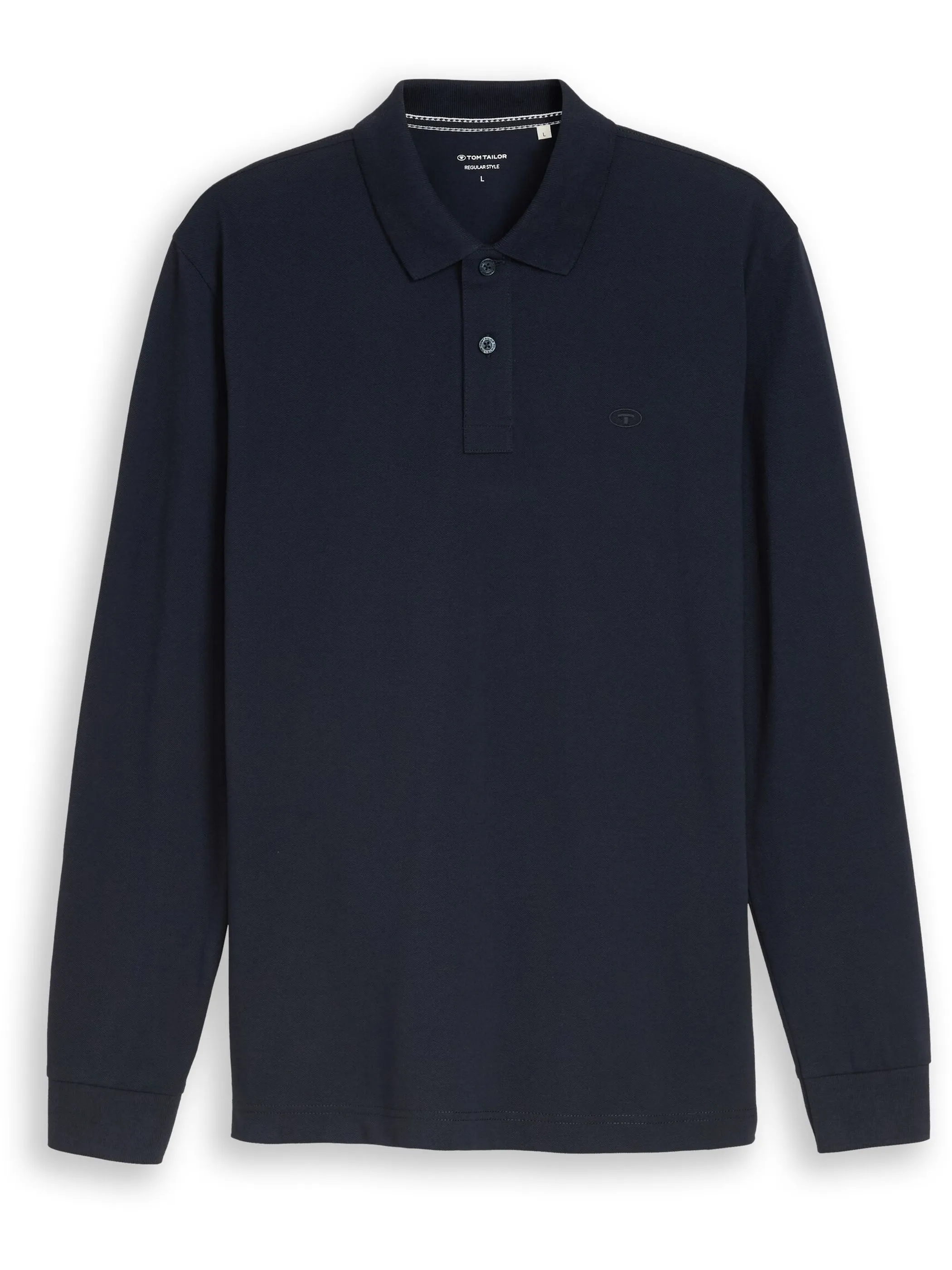 Tom Tailor 1052652 NOS basic longsleeve polo Blau 934239 10668 5