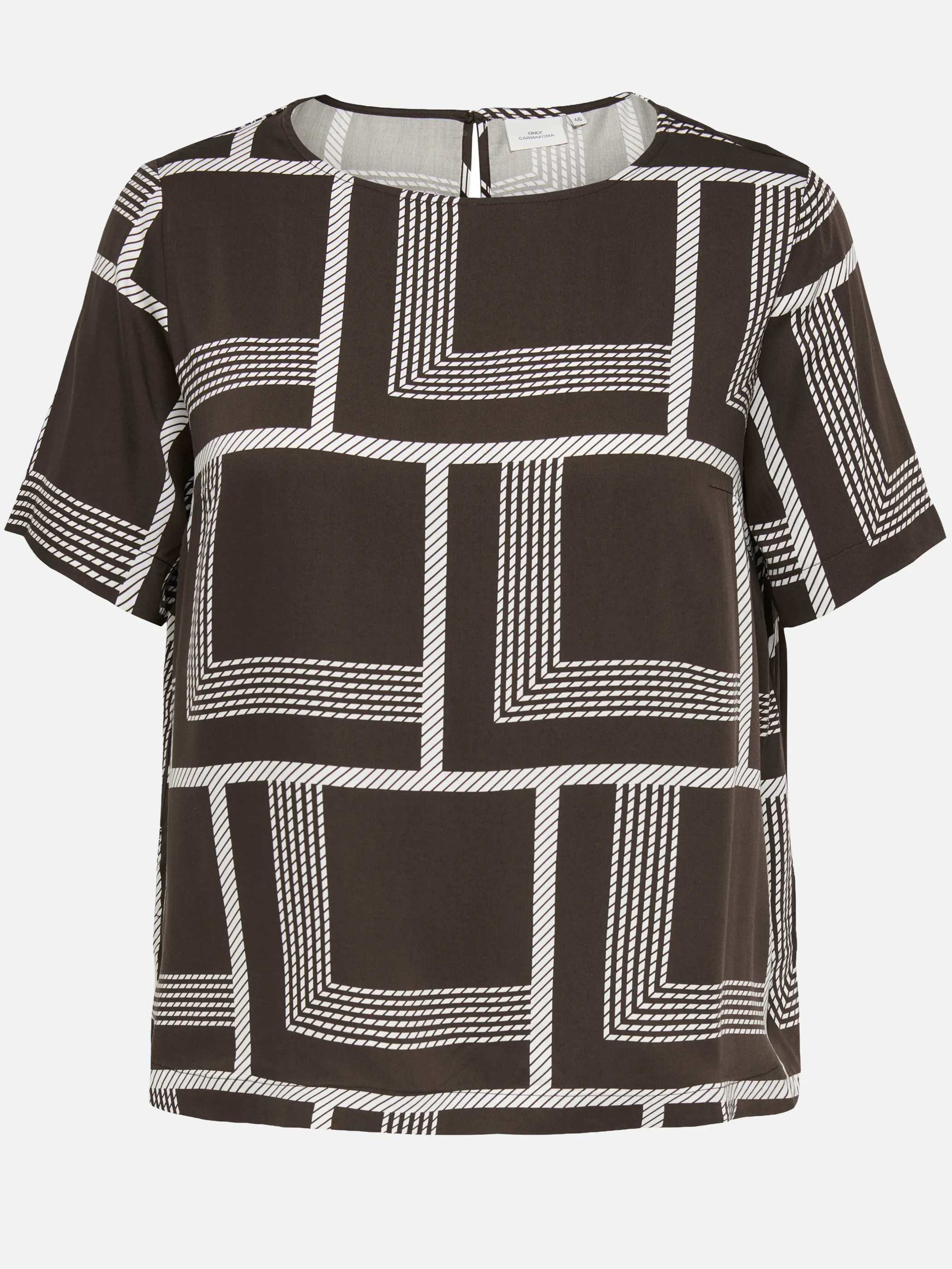 Only Carmakoma 15381121 CARAMARA S/S BOATNECK Braun 931538 237375001 1