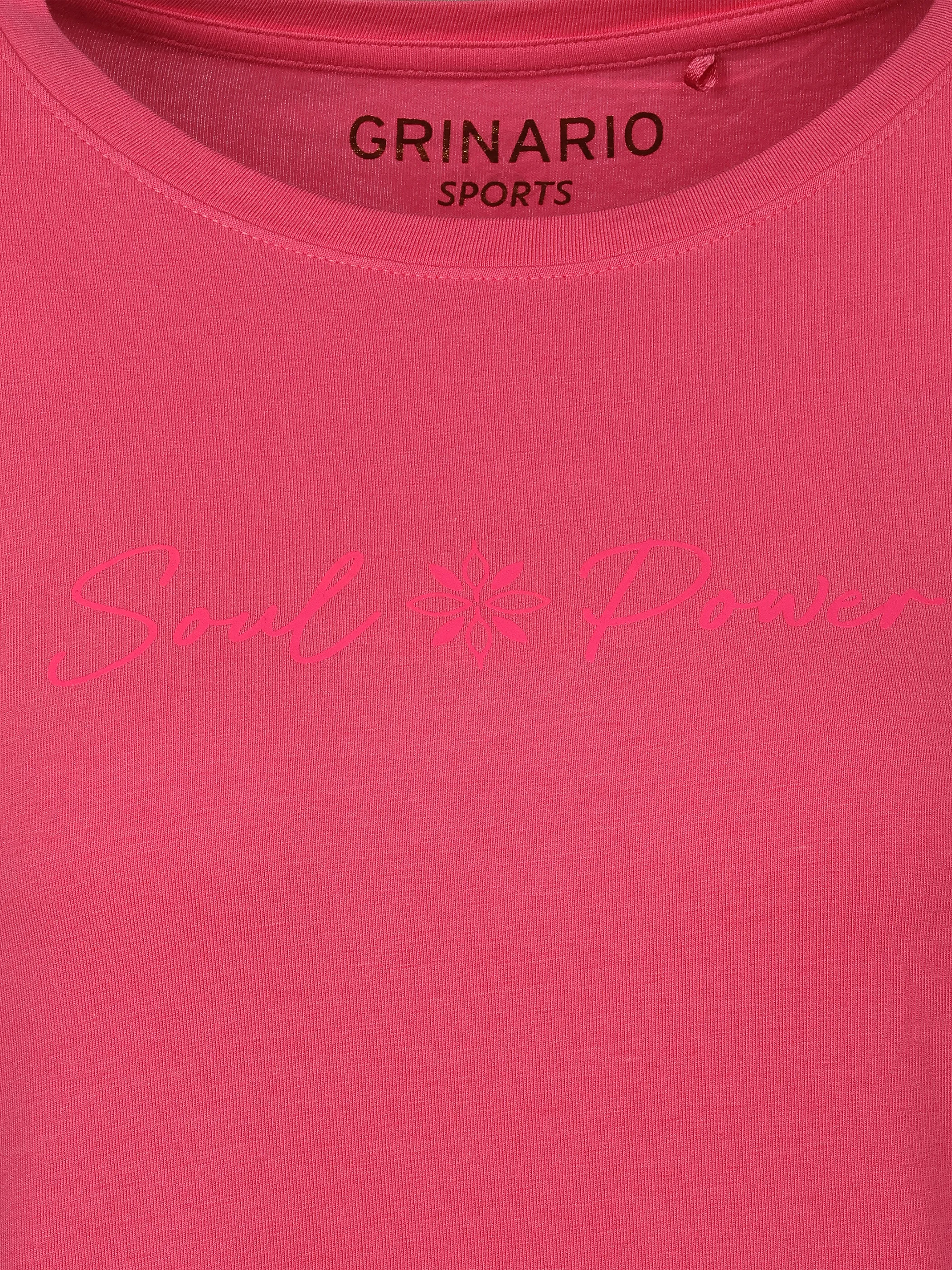 Grinario Sports Da-T-Shirt, Loose Fit Pink 921207 PINK 3
