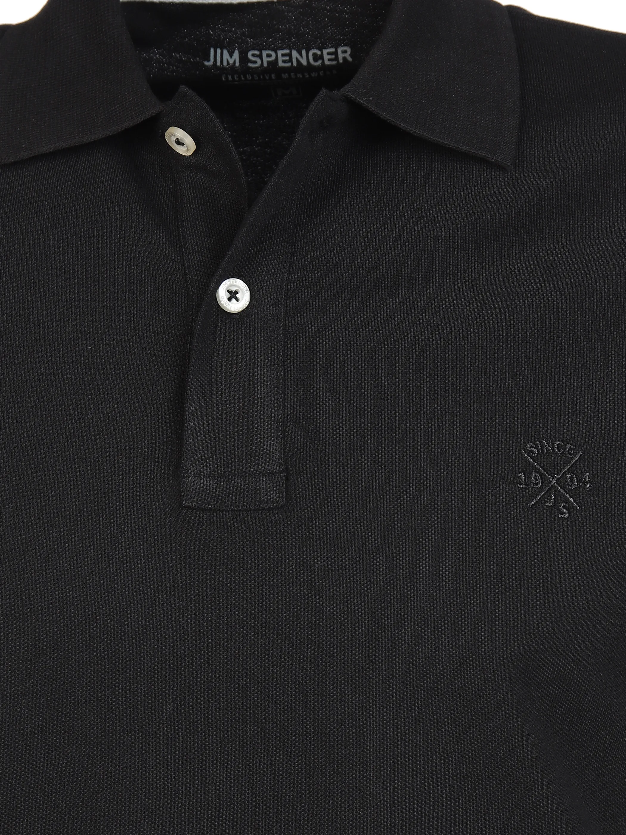 Jim Spencer He. Poloshirt 1/2 Arm uni basic Schwarz 890322 BLACK 3 Jim Spencer He. Poloshirt 1/2 Arm uni basic Schwarz 890322 BLACK 3