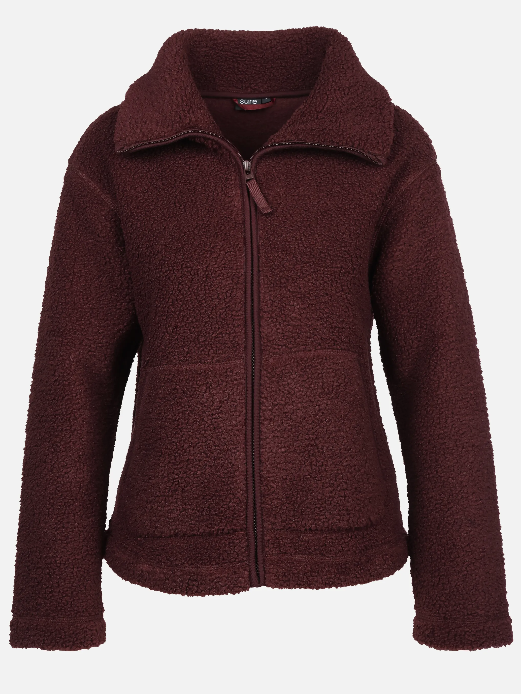 Sure Da. Teddy Cardigan Rot 928445 BURGUNDY 1