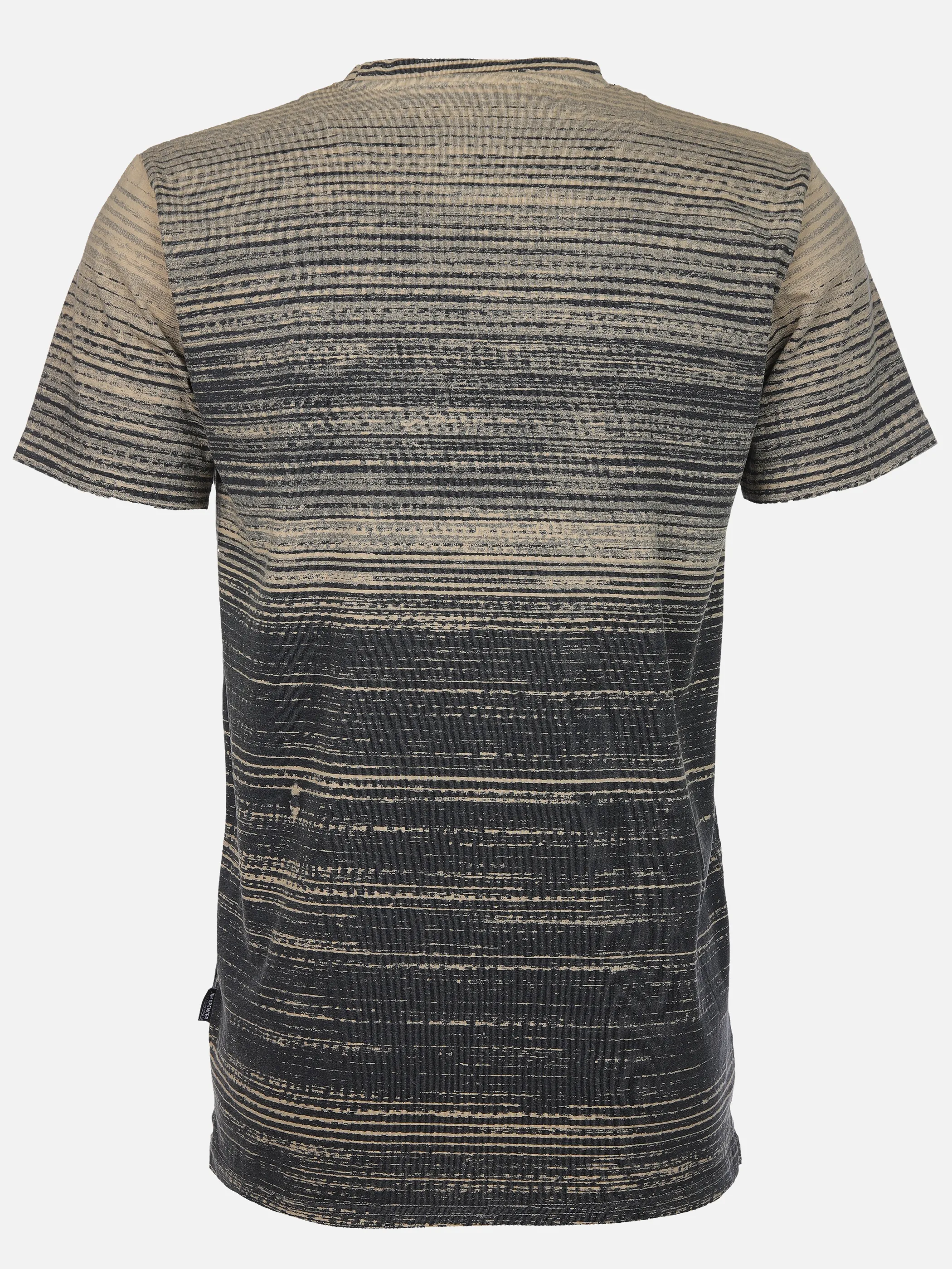 Jim Spencer He. T-Shirt 1/2 Arm allover stripe Grau 910841 STONE 2 Jim Spencer He. T-Shirt 1/2 Arm allover stripe Grau 910841 STONE 2