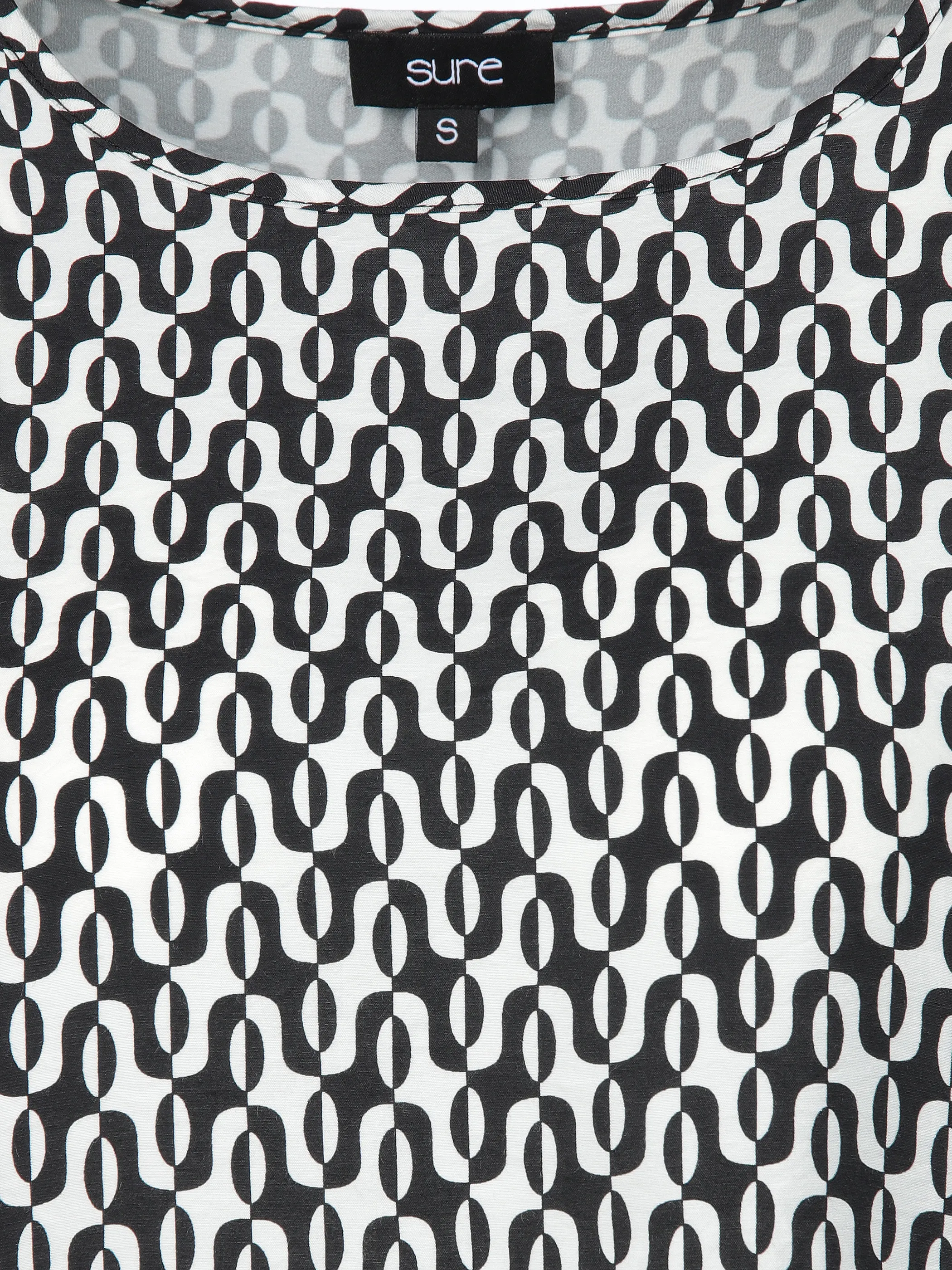 Sure Da-Materialmix-T-Shirt Schwarz 913493 BLACK 3