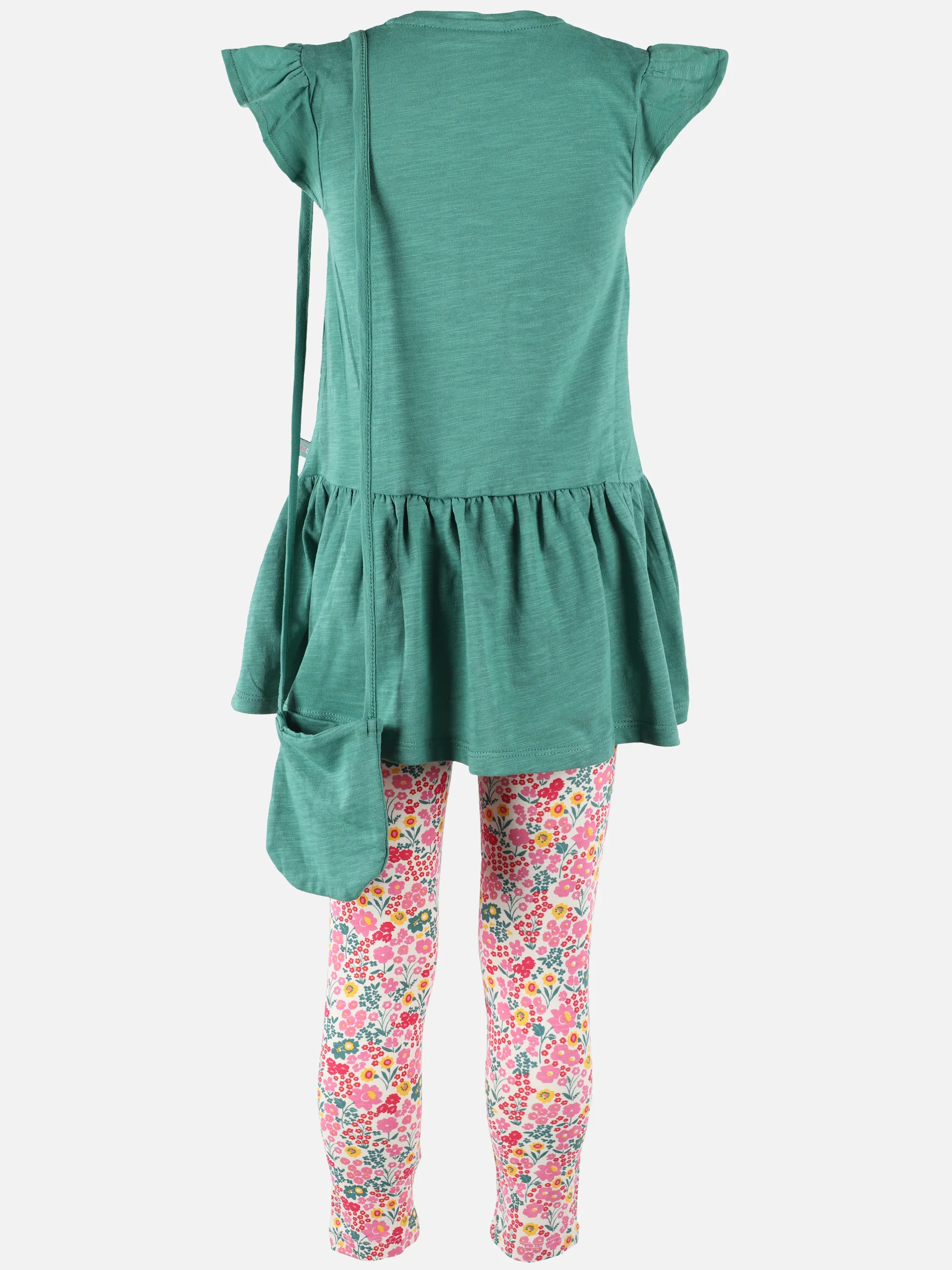 Stop + Go KM 2 tlg. Set Leggings mit AOP+Bluse in Grün/Weiß Grün 892530 GRÜN/WEIß 2