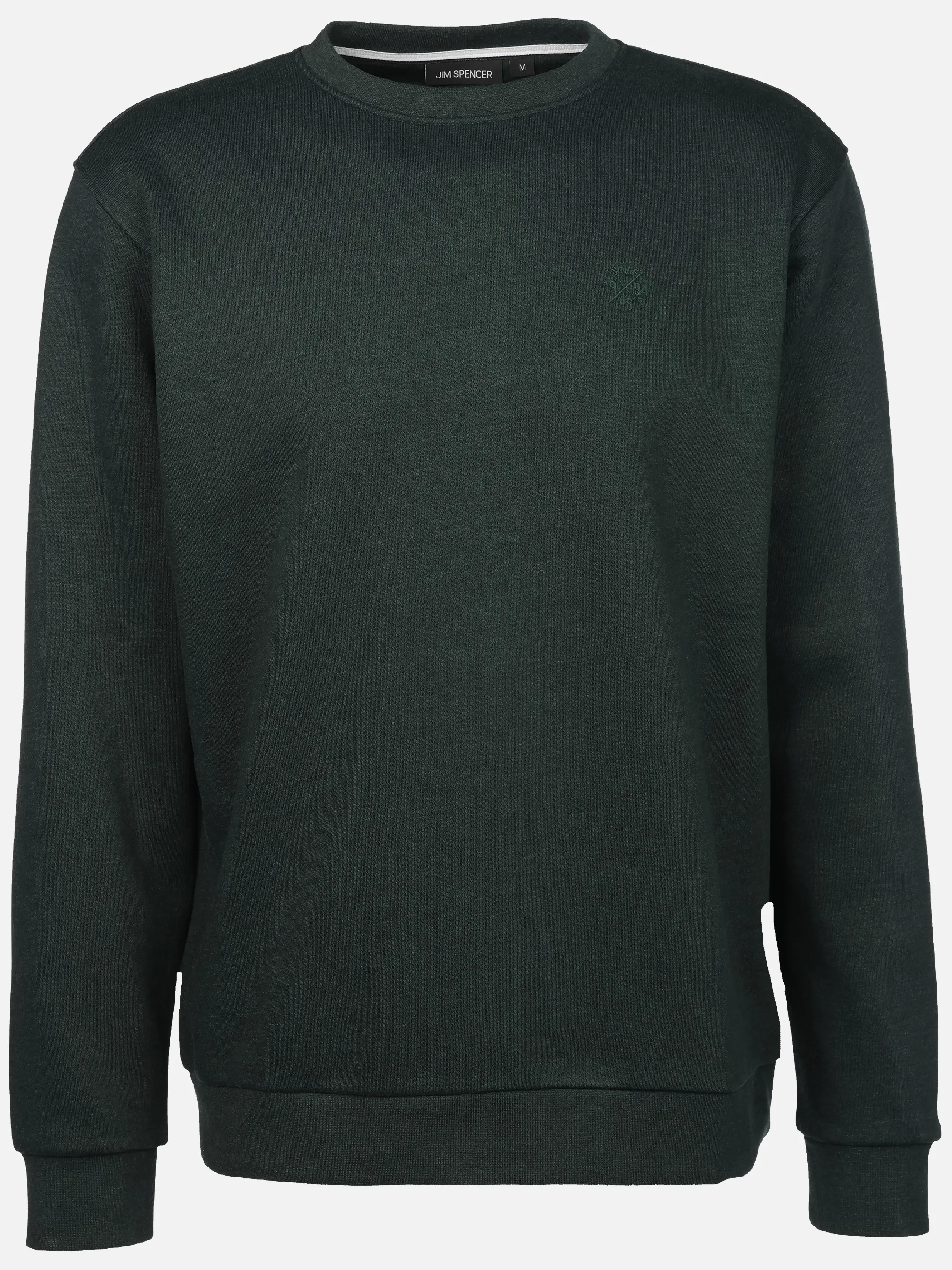 Jim Spencer He. Sweatshirt uni seasonal Grün 919313 DGREENMEL 1 Jim Spencer He. Sweatshirt uni seasonal Grün 919313 DGREENMEL 1